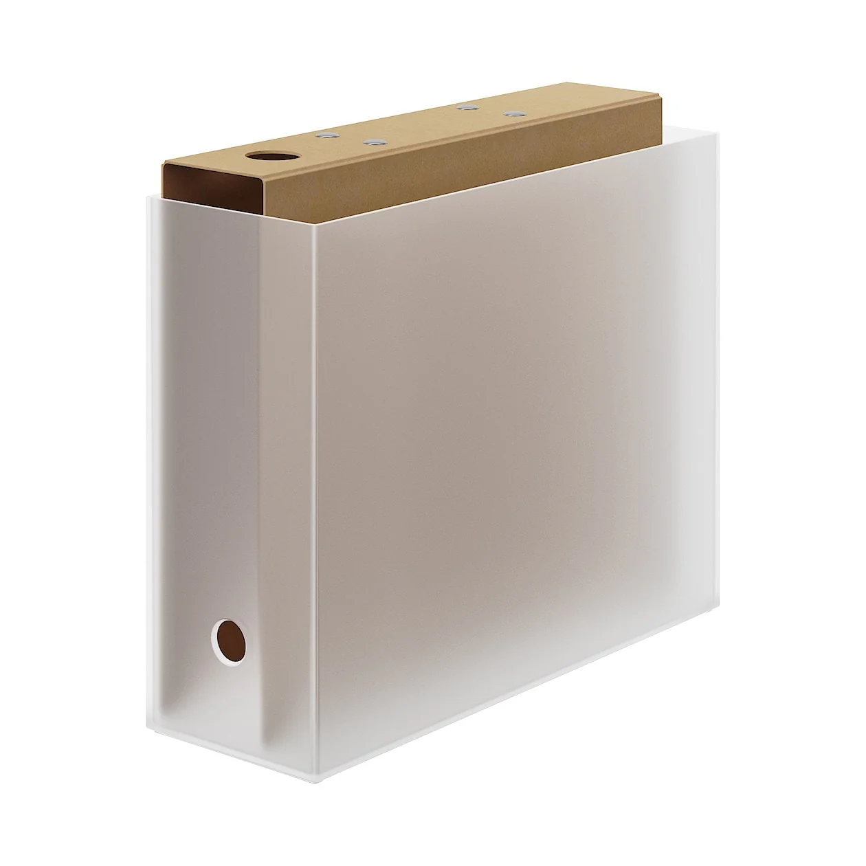 Polypropylene File Box - Clear A4 - Image 5