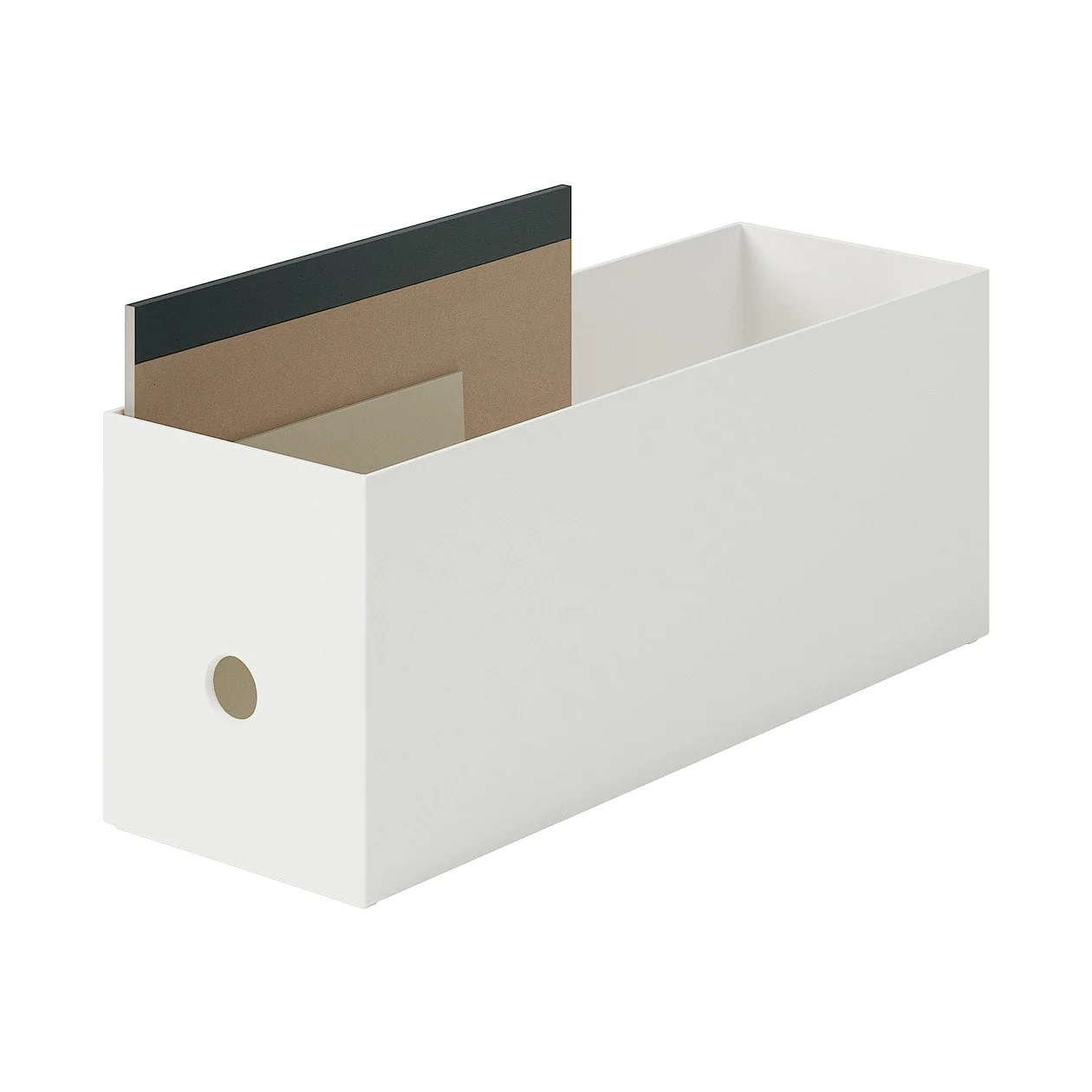 Polypropylene File Box - White Grey 1/2 - Image 5
