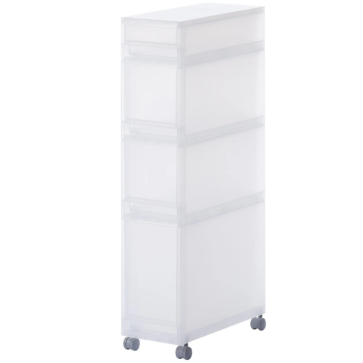 Polypropylene Multisize Shelf with Caster (4 Tier) - Image 2