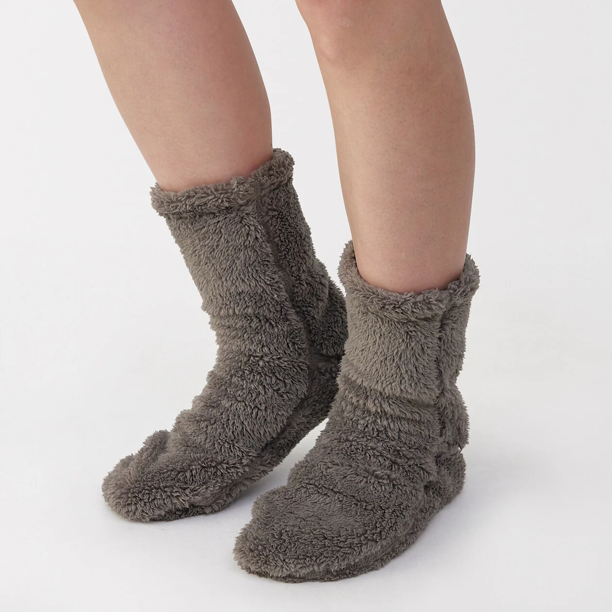 Right Angle Recycled Polyester Boa Fleece Cosy Socks - Image 10