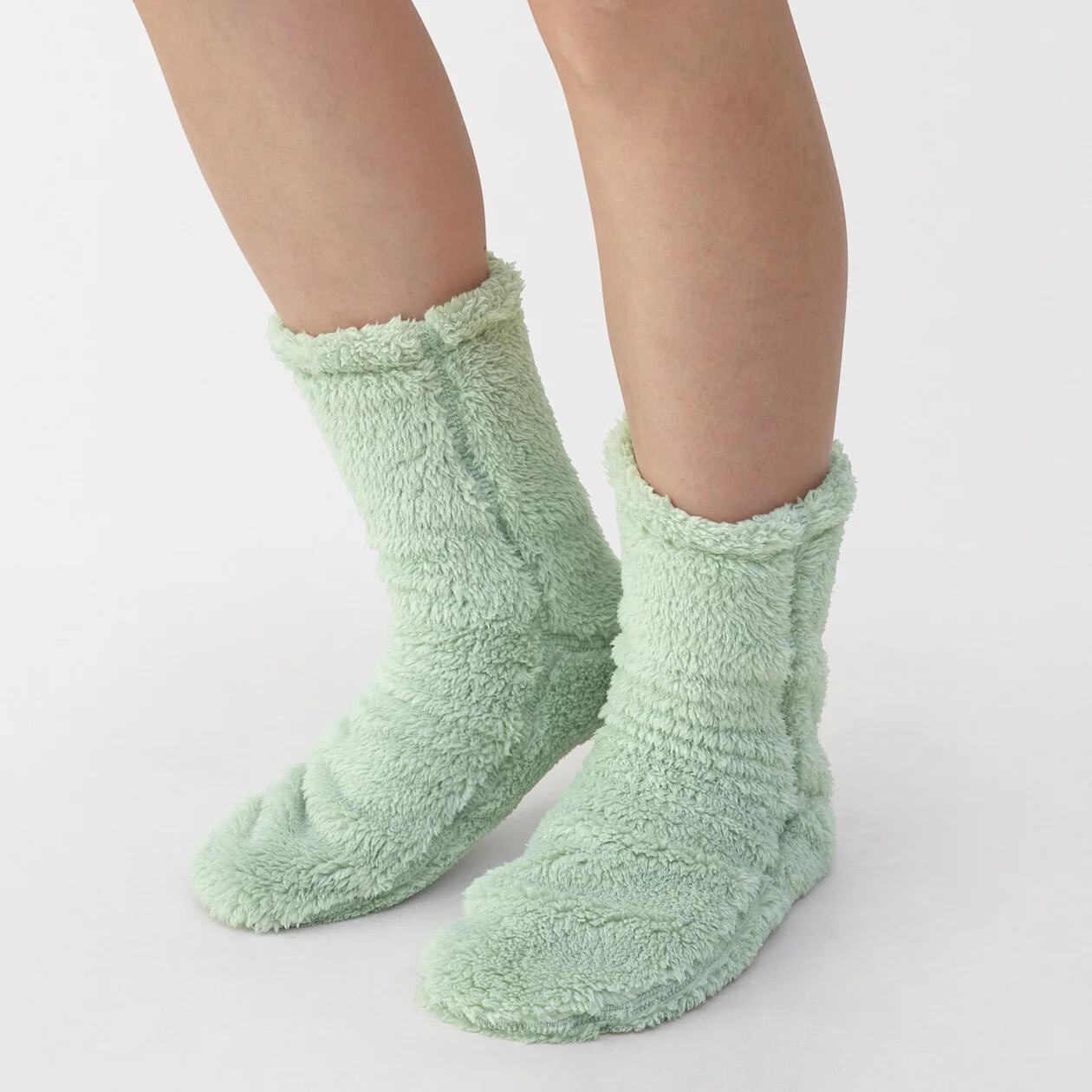 Right Angle Recycled Polyester Boa Fleece Cosy Socks - Image 12