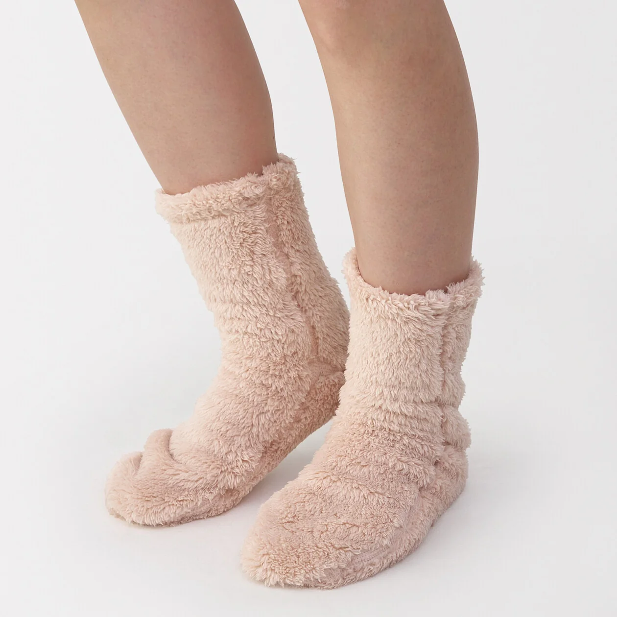 Right Angle Recycled Polyester Boa Fleece Cosy Socks - Image 6