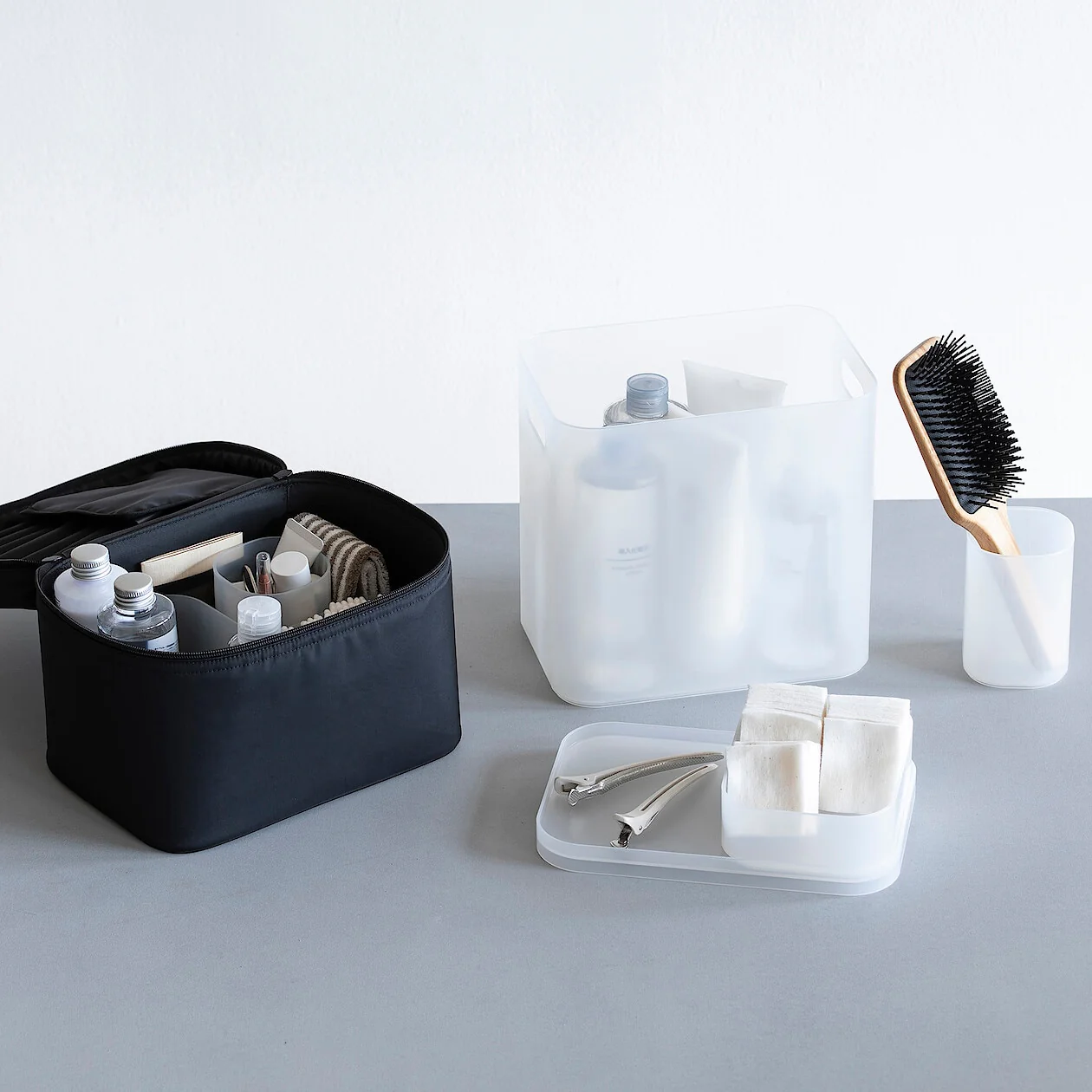Recycled Polypropylene Makeup & Organisation Half-Width Box - 1/4 - Image 7