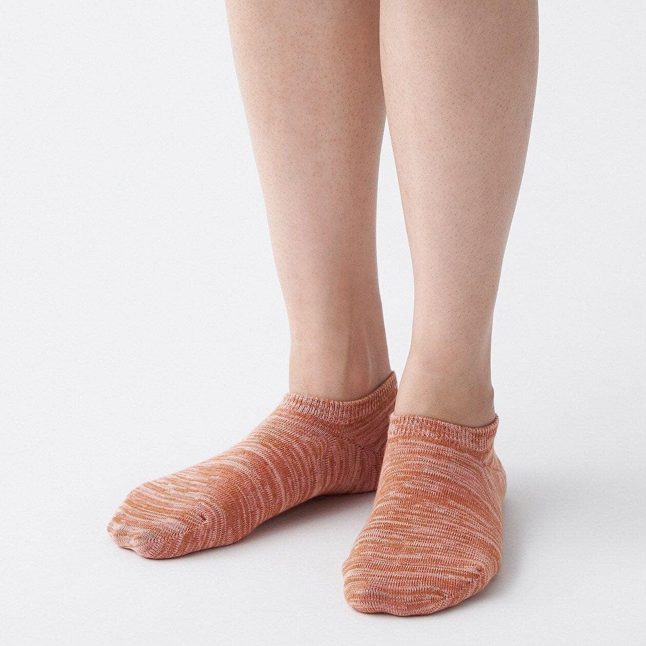 Right Angle Excess Yarn Sneaker-In Socks - 3 Pack