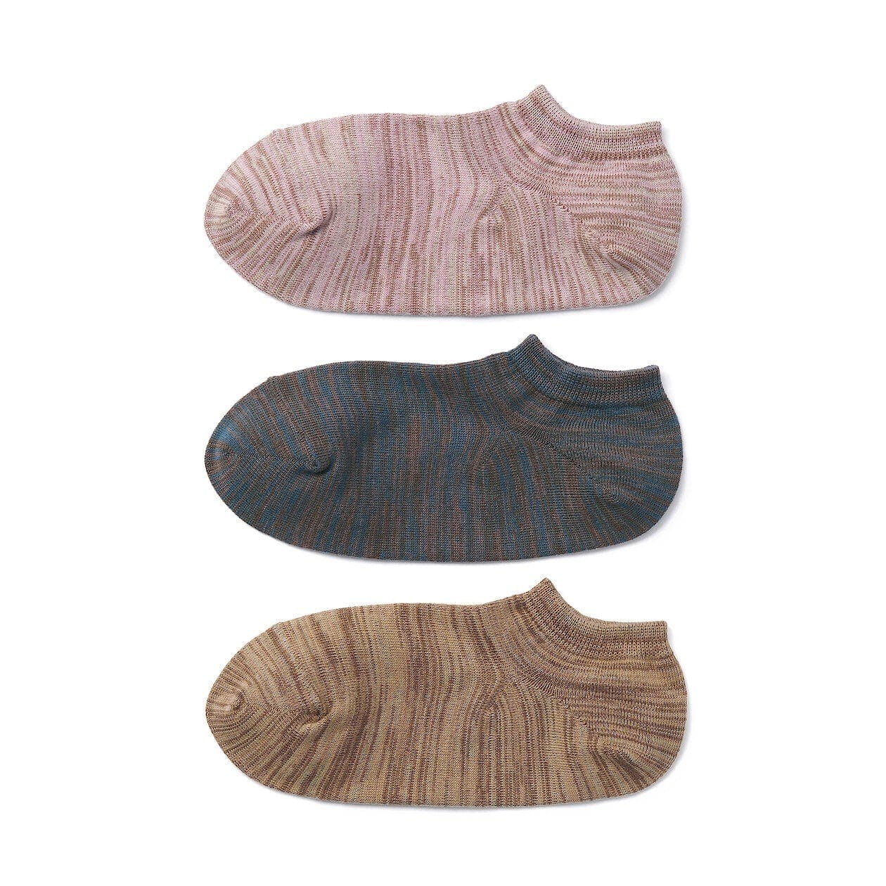 Right Angle Excess Yarn Sneaker-In Socks - 3 Pack - Image 2
