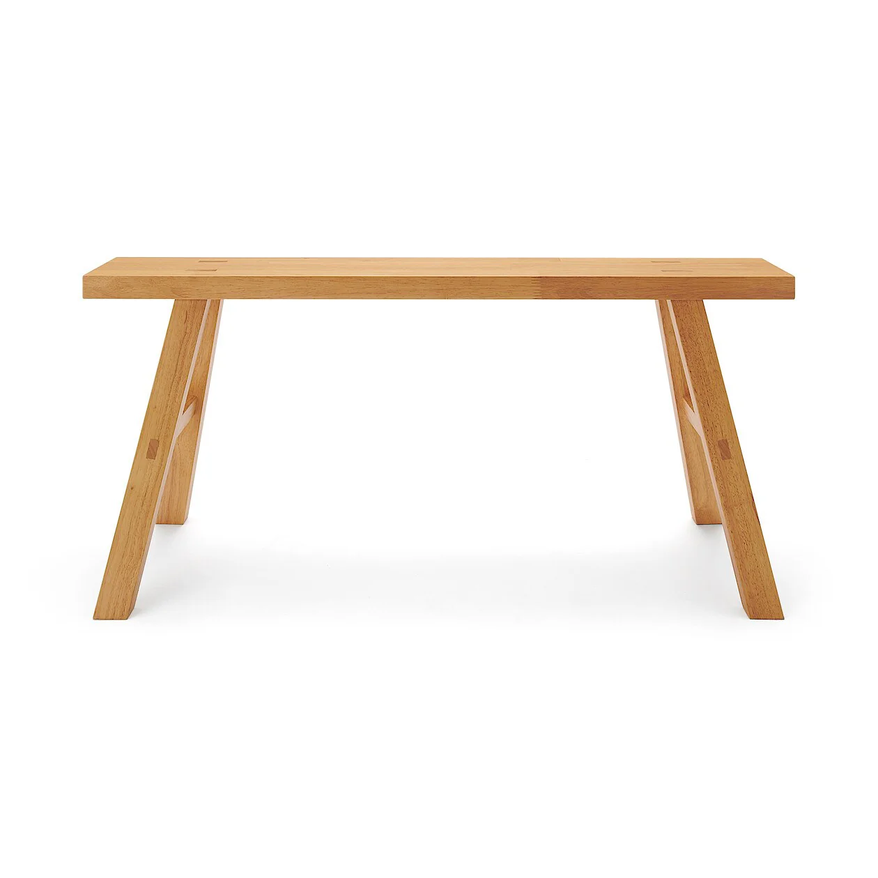 Rubberwood Oak Bench - Large - Image 3
