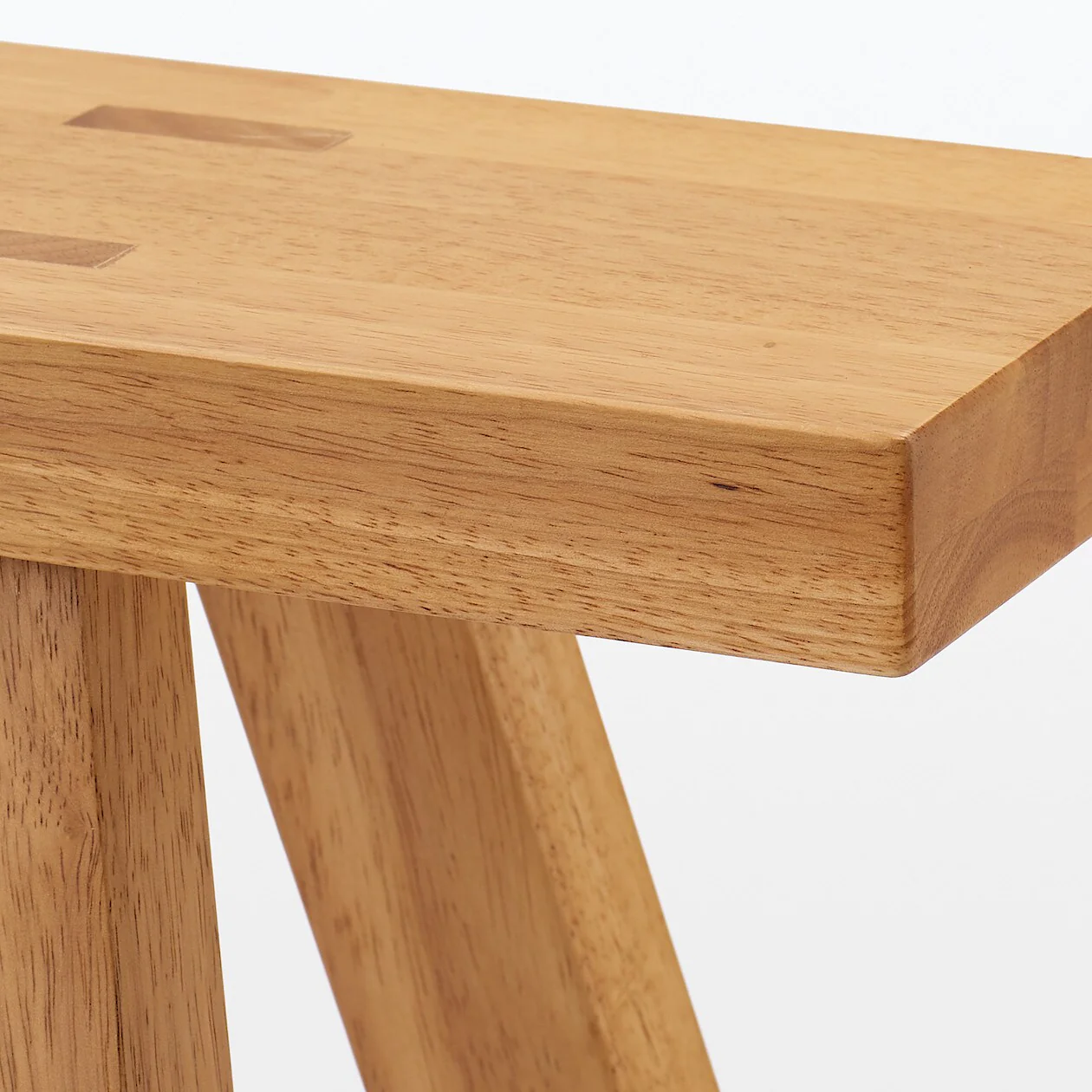 Rubberwood Oak Bench - Large - Image 5