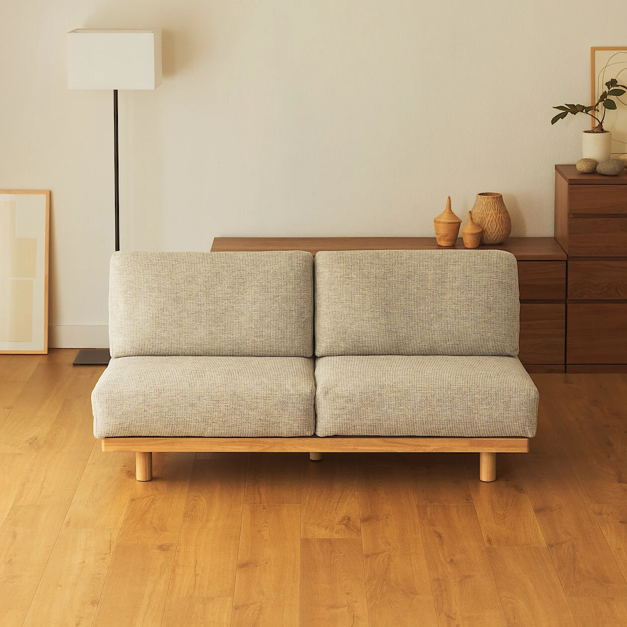 Spacious Armless Sofa - 2 Seater - Image 8