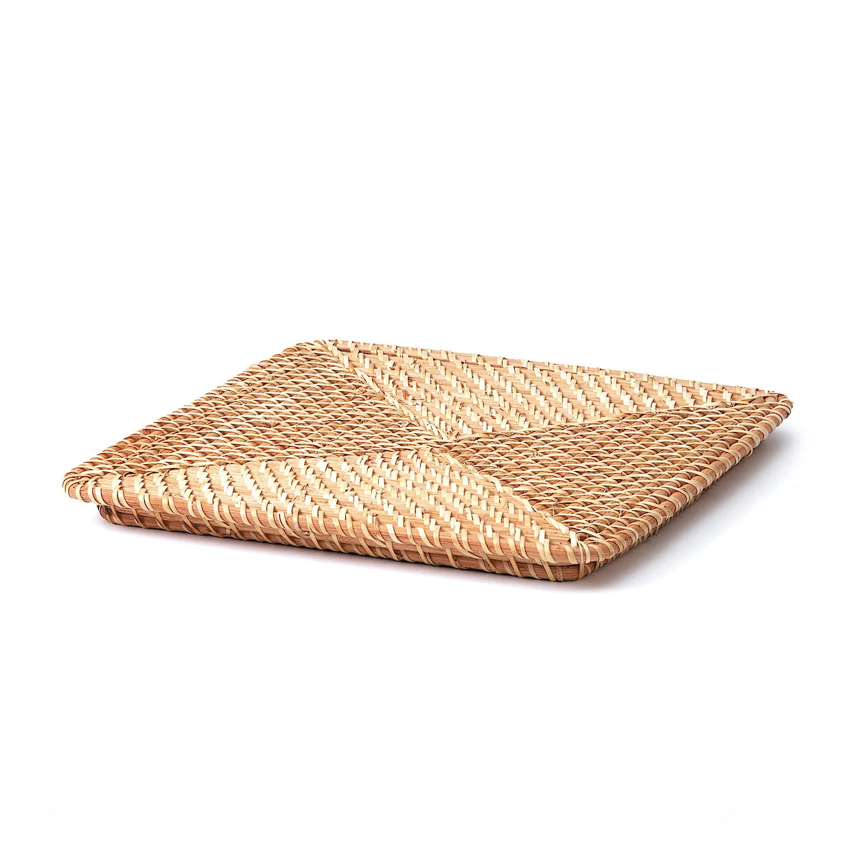 Stackable Rattan Basket Lid - Square - Image 2