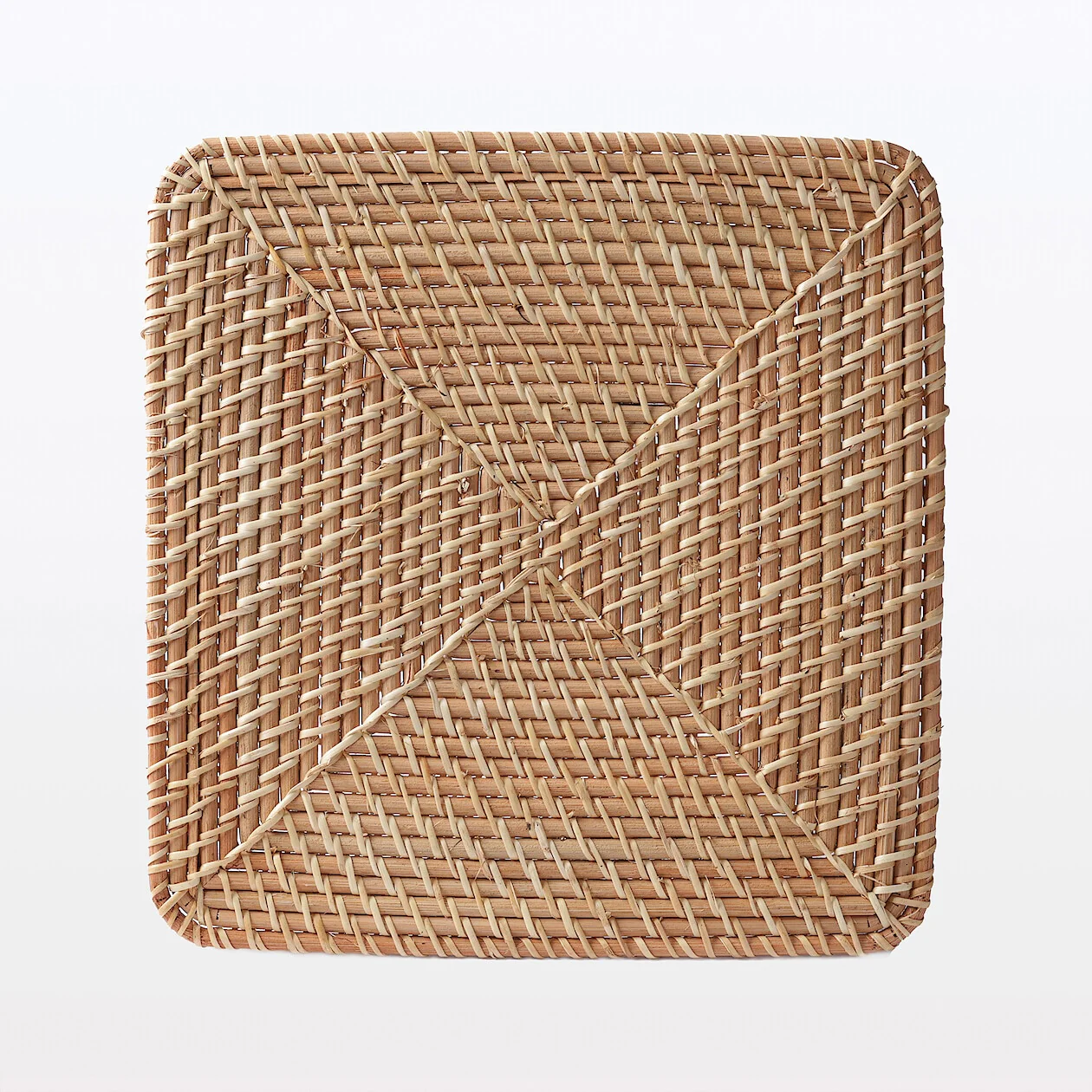 Stackable Rattan Basket Lid - Square - Image 3