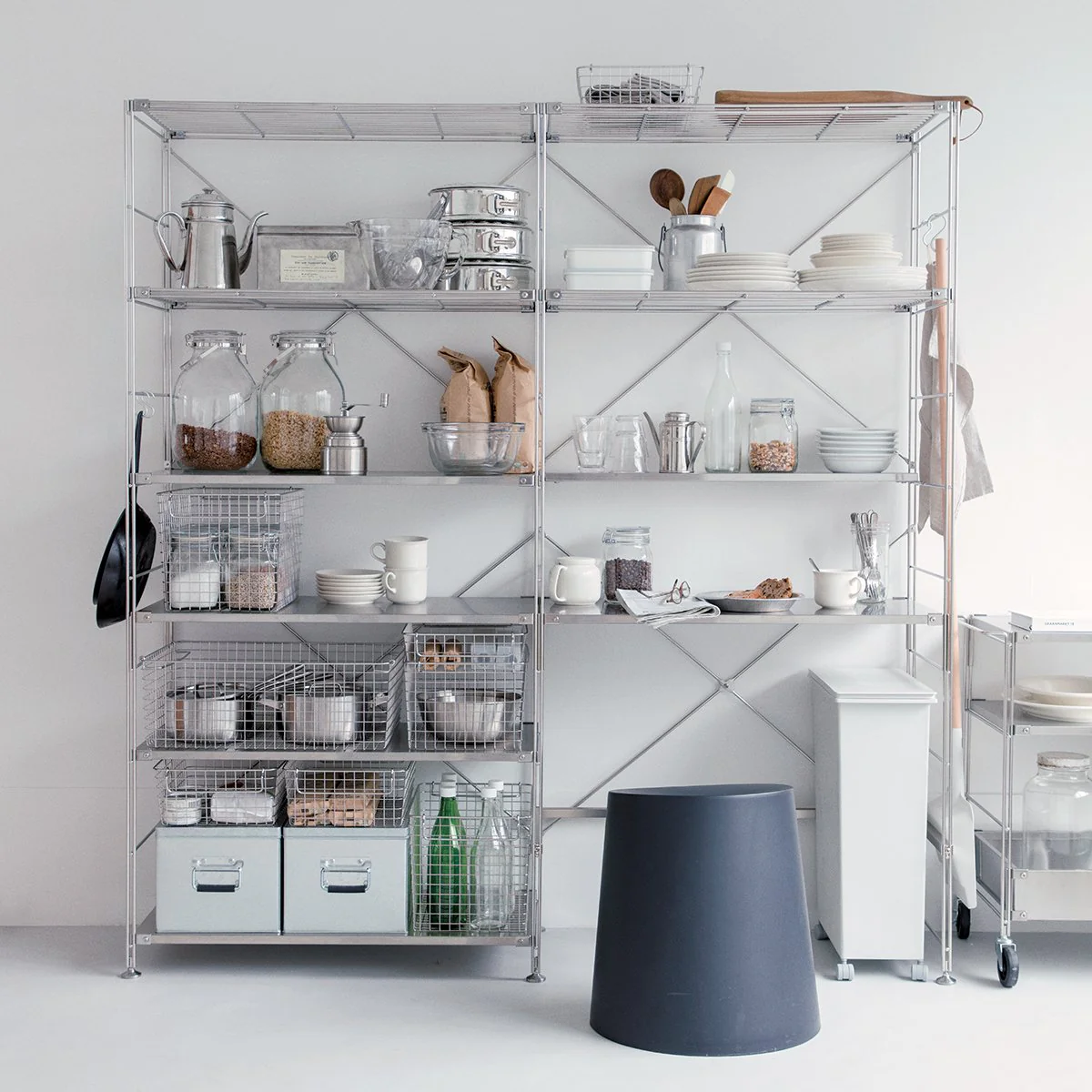 Stainless Steel Unit Shelf Set - Wide - Large - Image 3