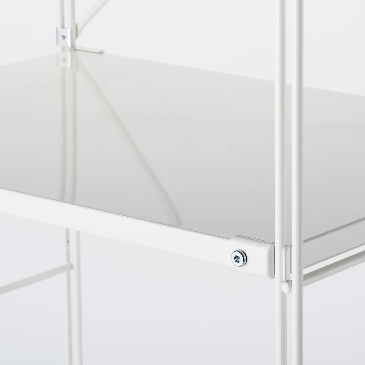 Light Grey Steel Unit Shelf Set - Wide - Large - Image 3