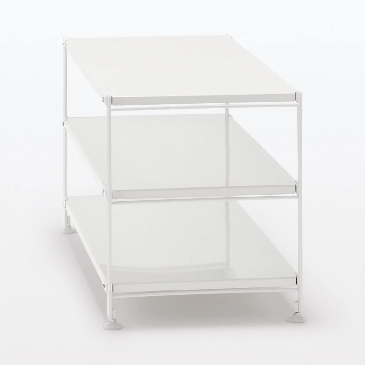 Light Grey Steel Unit Shelf Set - Wide - Mini - Image 4