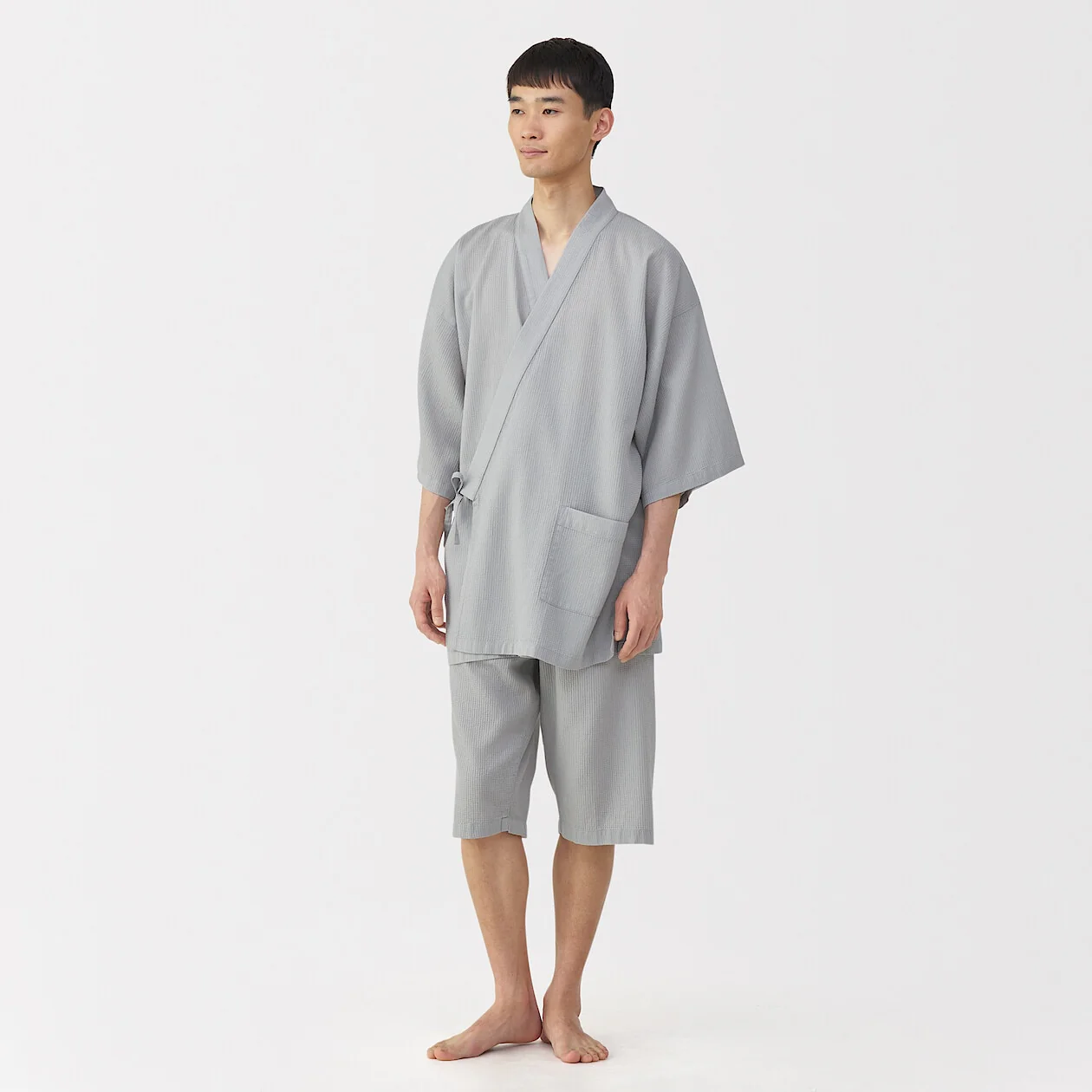 Waffle Jinbei Pyjama Set