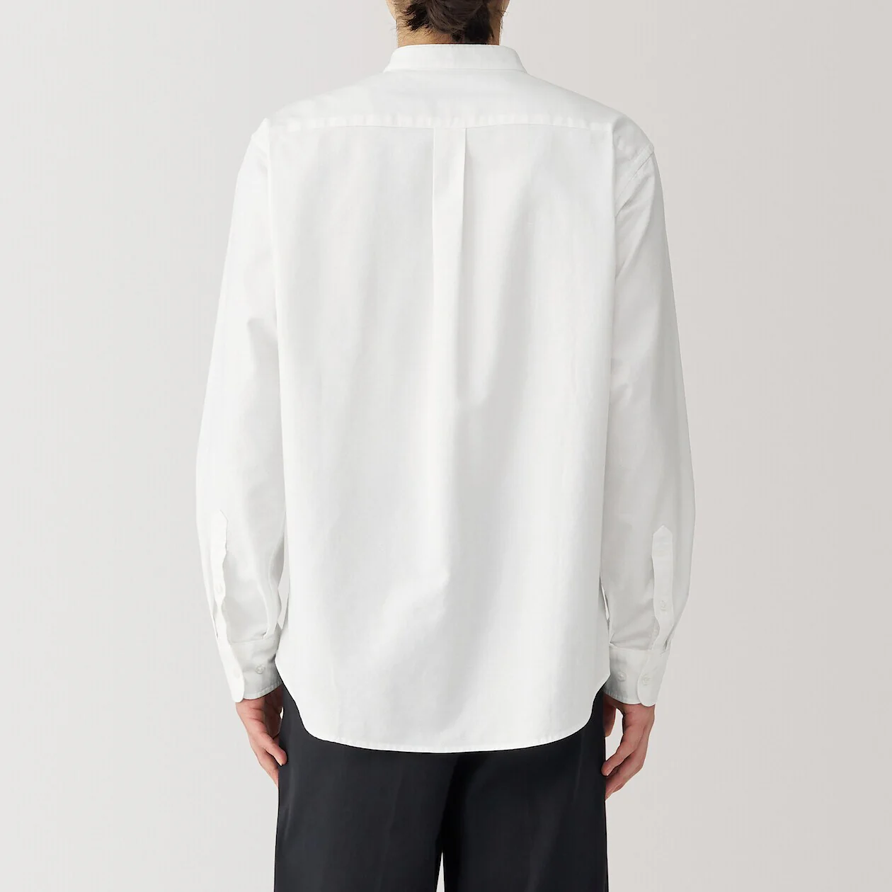 Washed Oxford 100% Cotton Stand Collar Shirt - Image 25