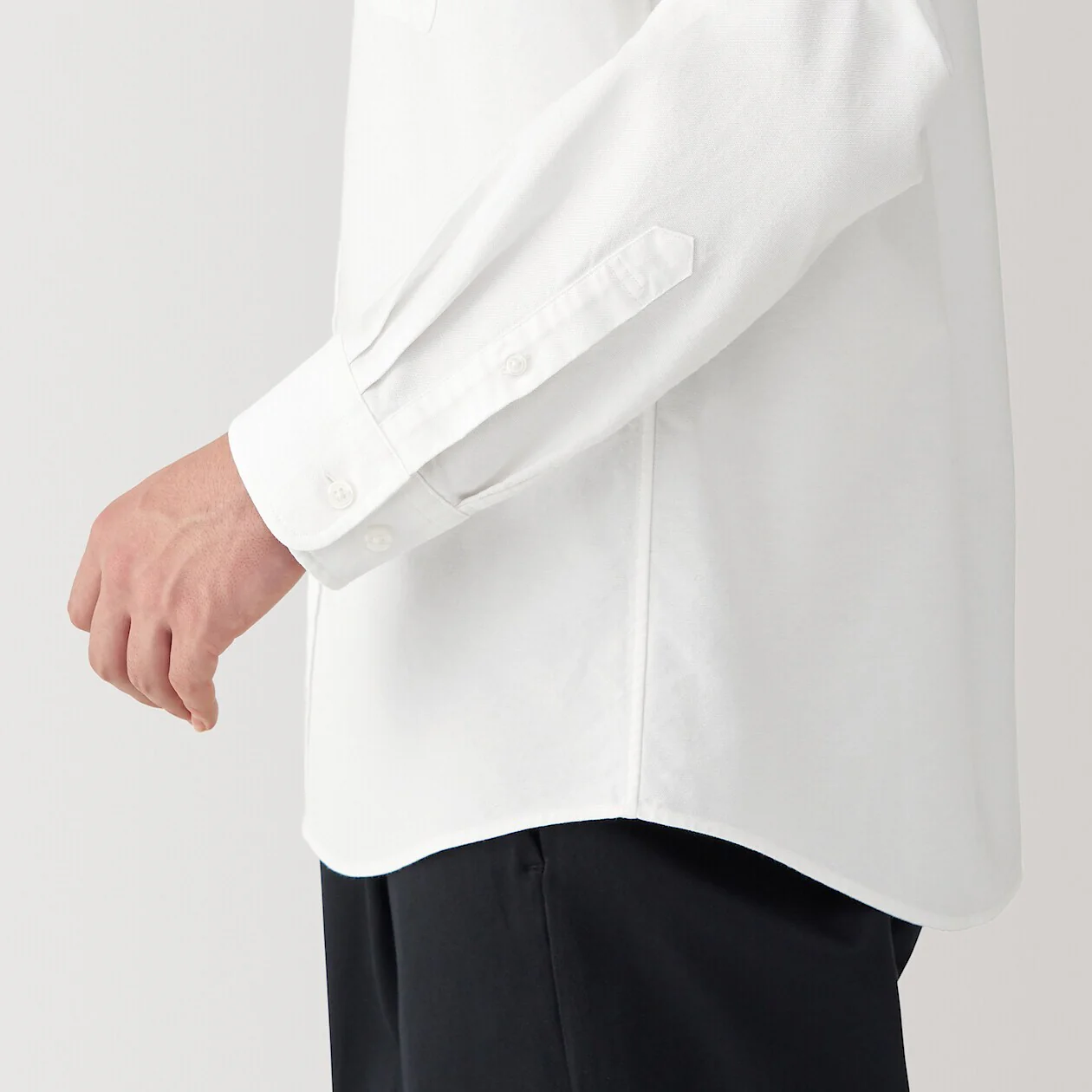 Washed Oxford 100% Cotton Stand Collar Shirt - Image 27
