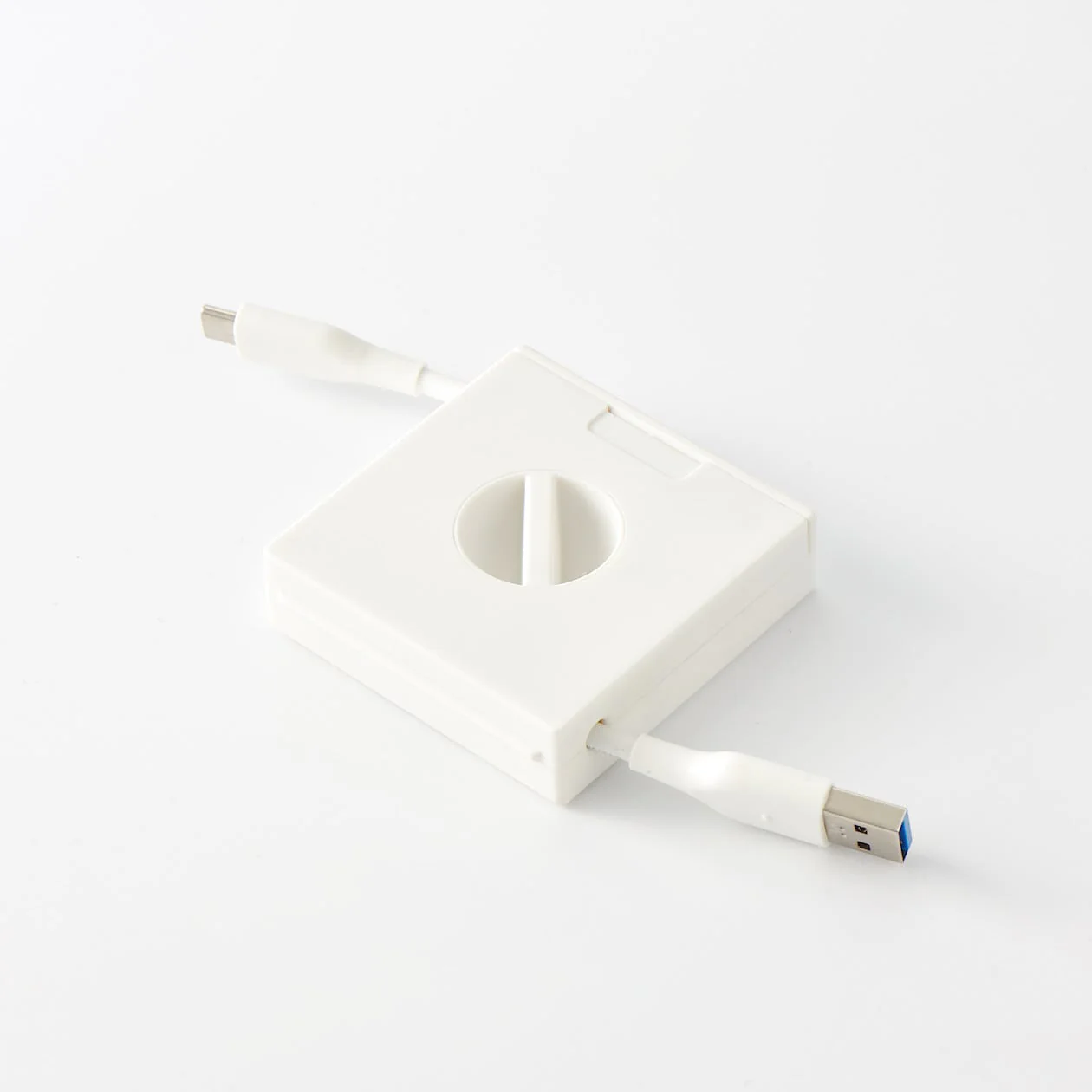 Polypropylene Cable Case With Stand - White