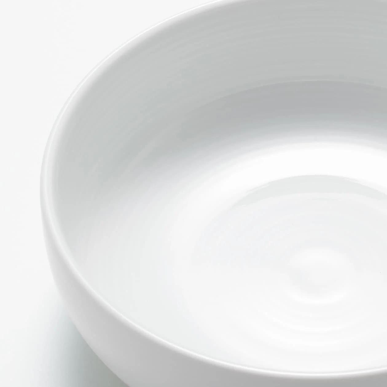 White Porcelain Shallow Bowl - Small - Image 5