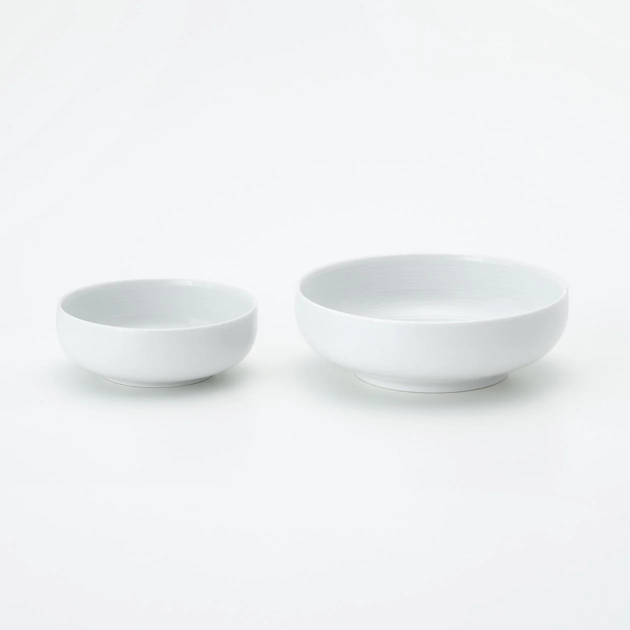 White Porcelain Shallow Bowl - Small - Image 6