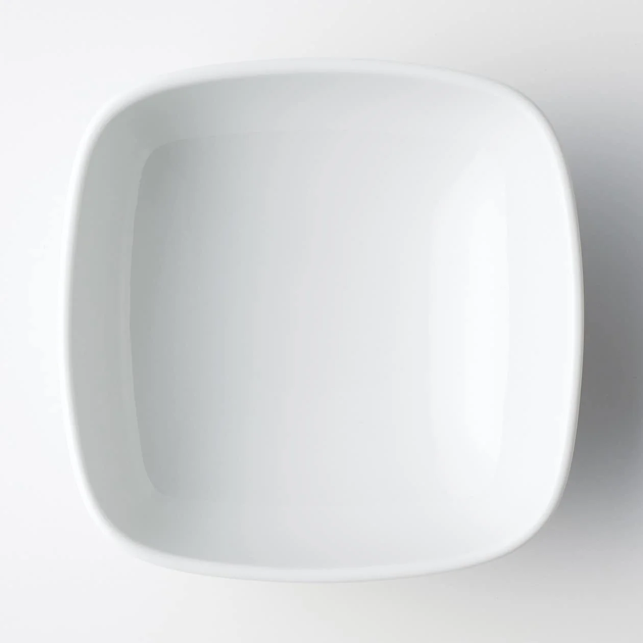 White Porcelain Square Bowl - Medium - Image 3