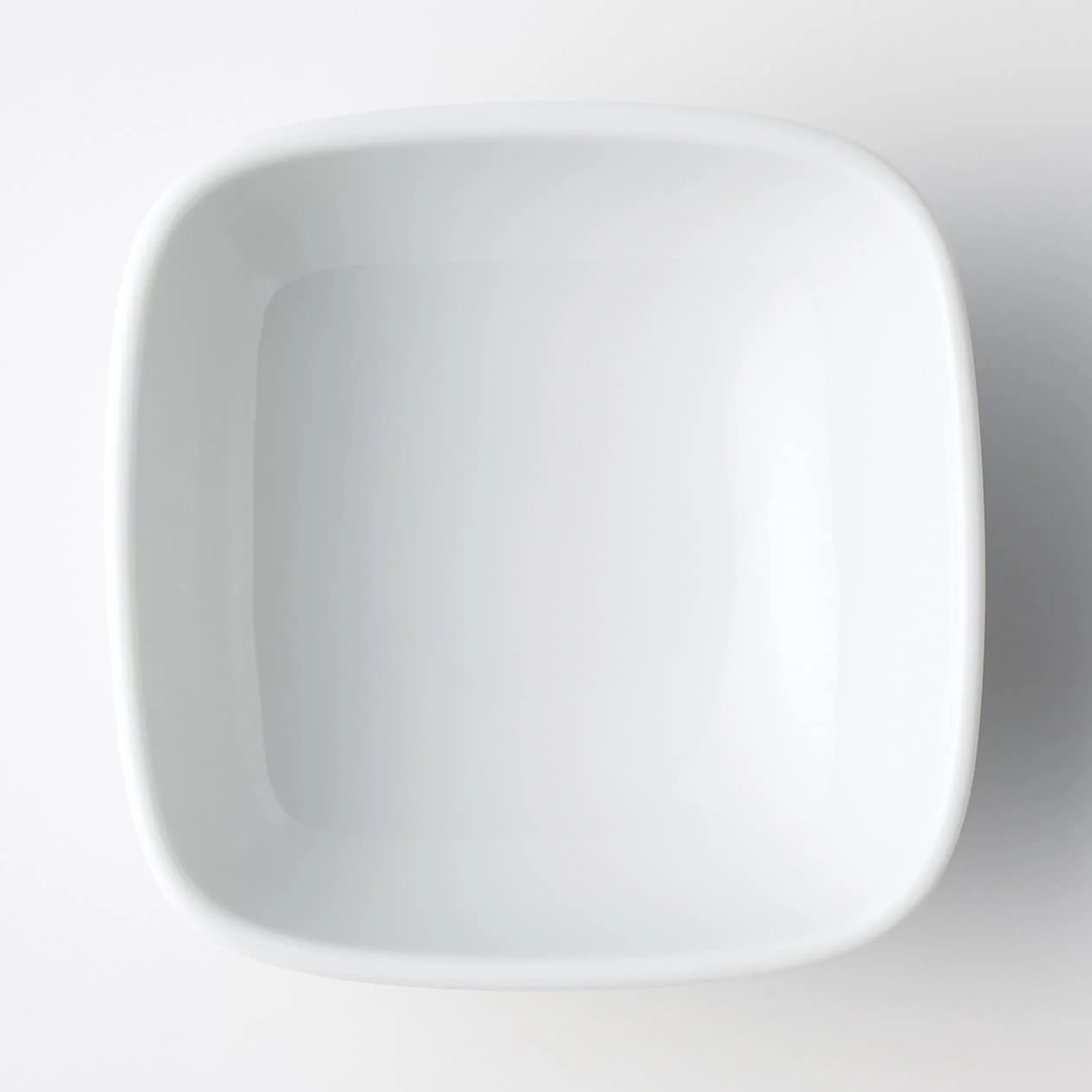 White Porcelain Square Bowl - Small - Image 3