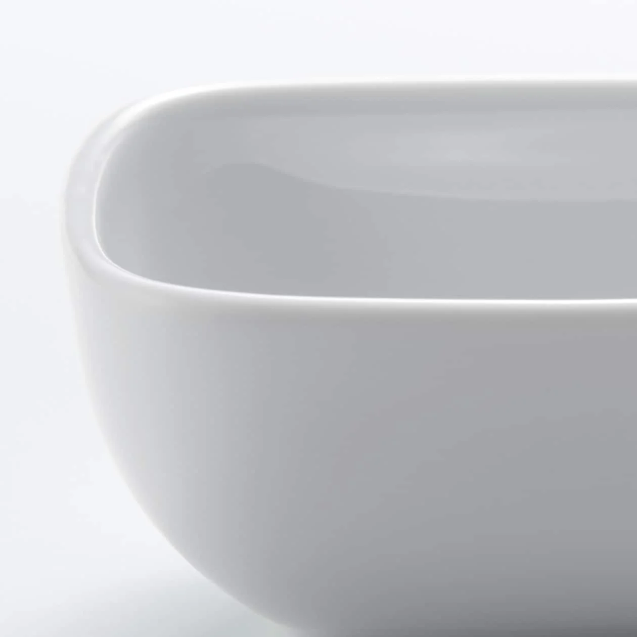 White Porcelain Square Bowl - Small - Image 5