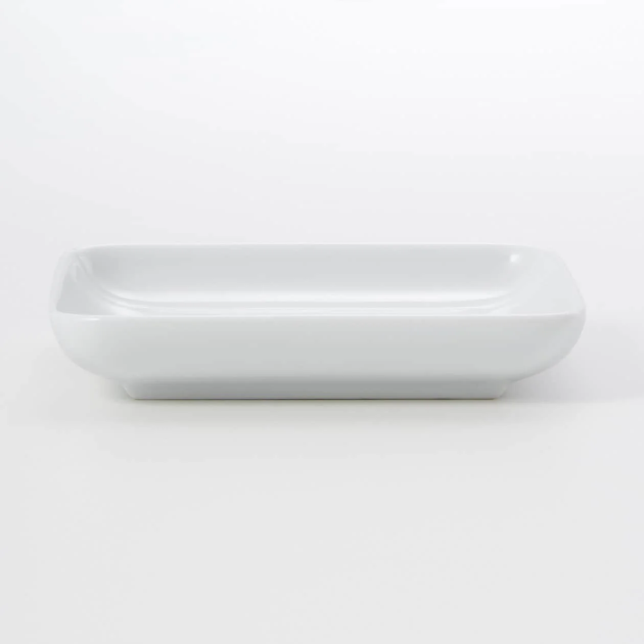 White Porcelain Square Dish - Small - Image 2