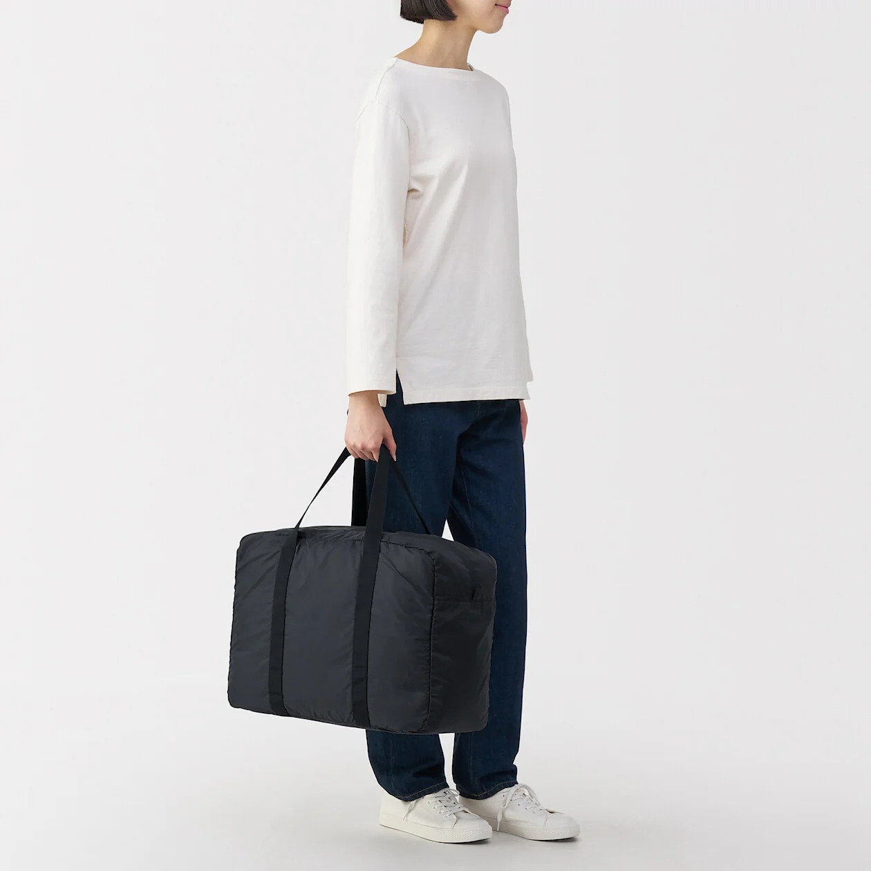 Pocketable Water Repellent Wide Boston Bag - Image 18