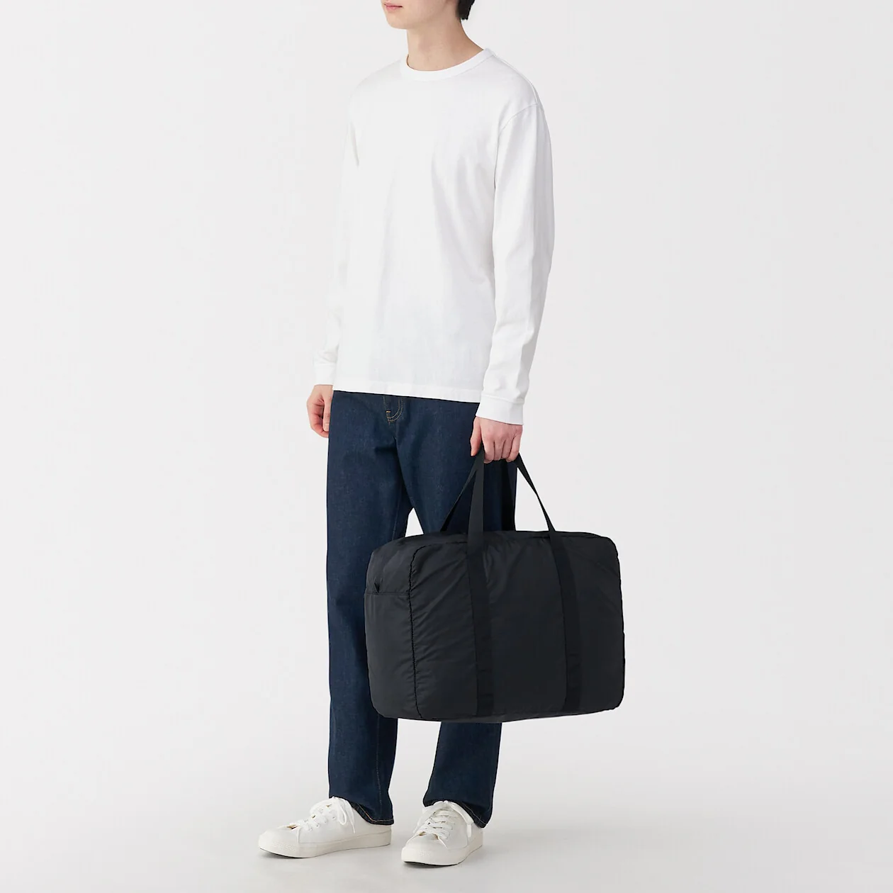 Pocketable Water Repellent Wide Boston Bag - Image 19