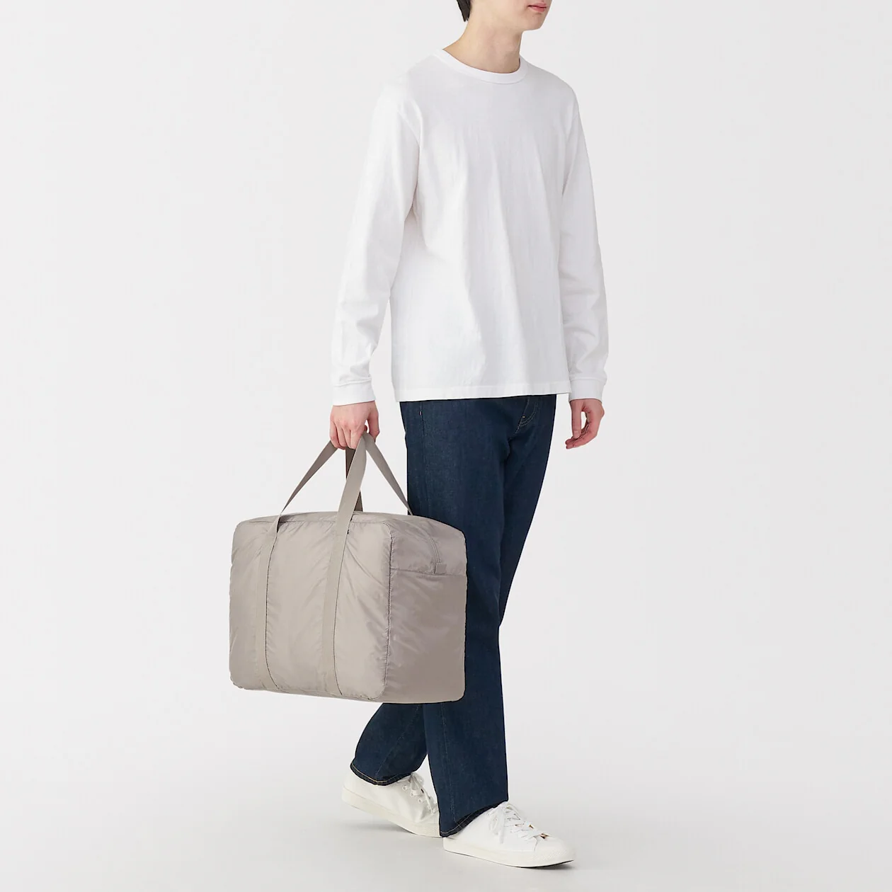 Pocketable Water Repellent Wide Boston Bag - Image 8