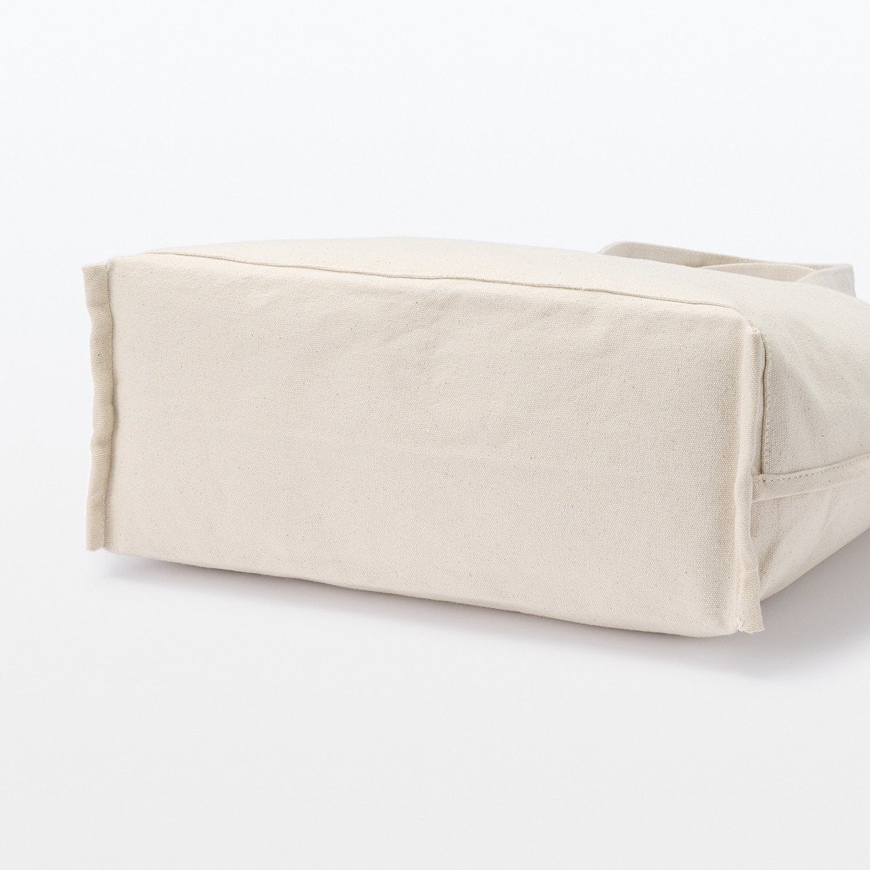Wide Canvas Tote Bag - Natural - Image 5