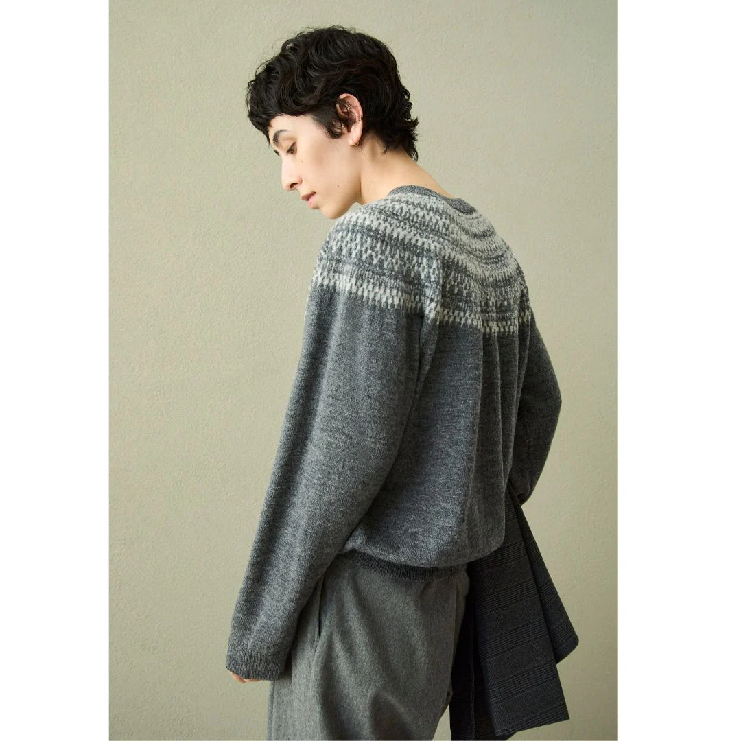 Andes Wool Pattern Sweater - Image 3