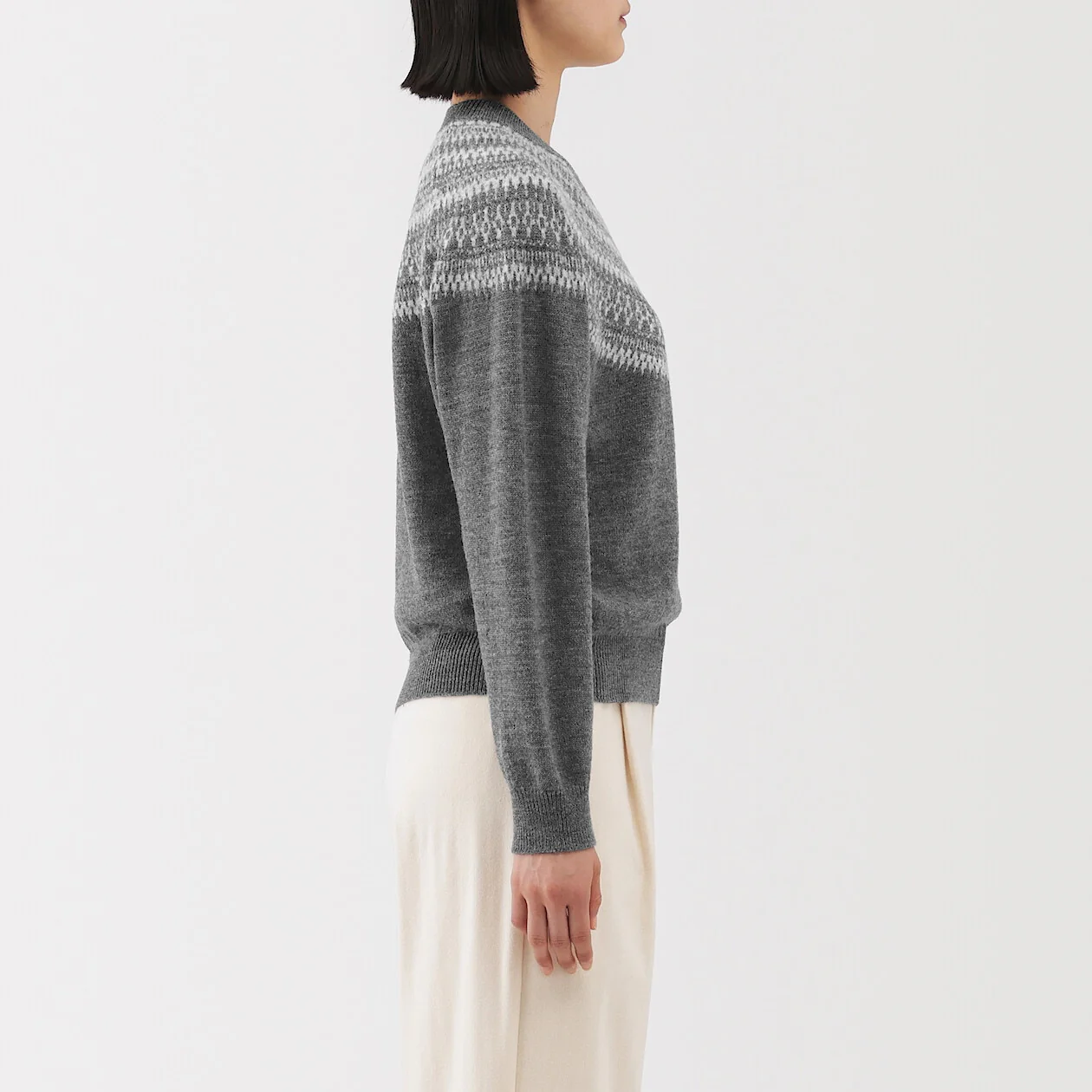 Andes Wool Pattern Sweater - Image 5