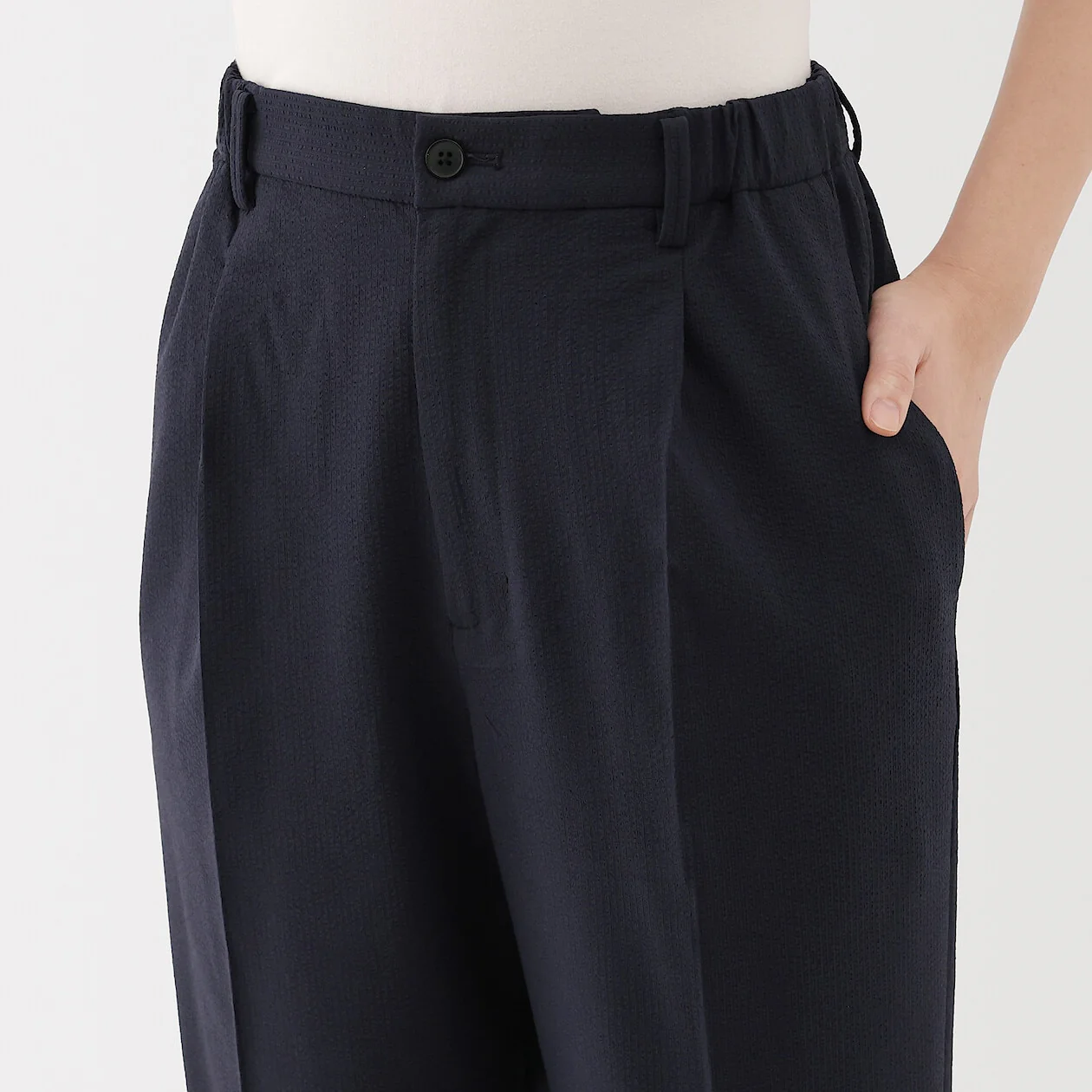 Breathable Seersucker Tapered Pants - Image 16