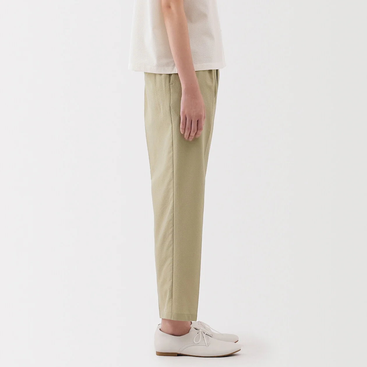 Breathable Seersucker Tapered Pants - Image 3