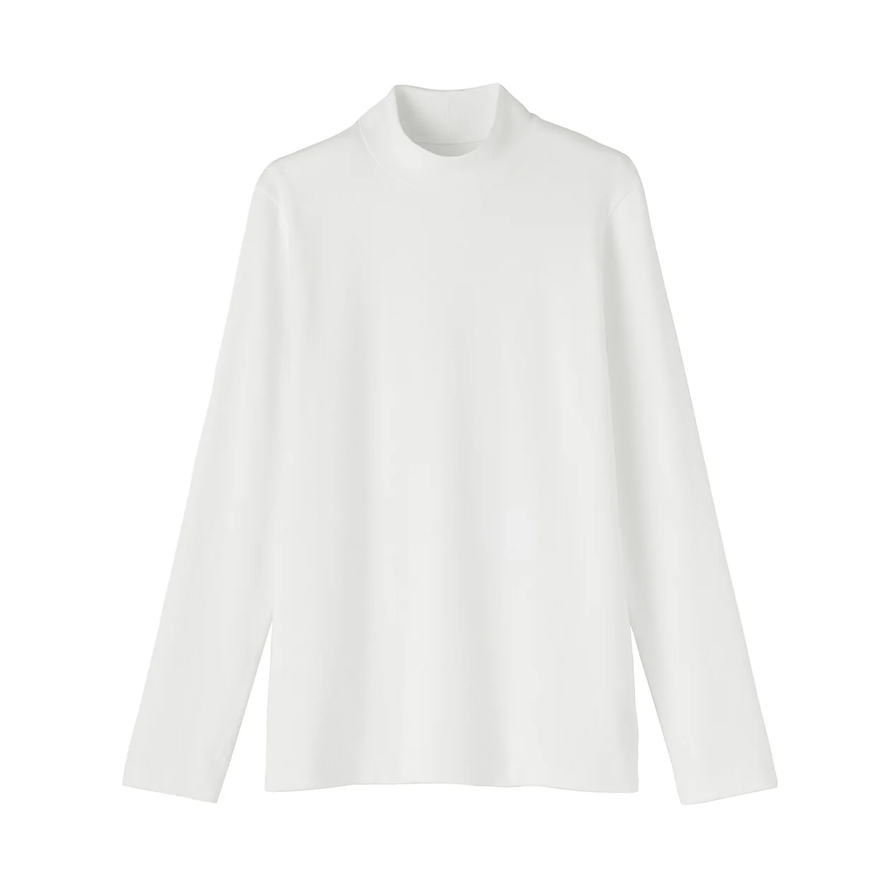Brushed Ribbed High Neck Long-Sleeve T-Shirt - Image 22