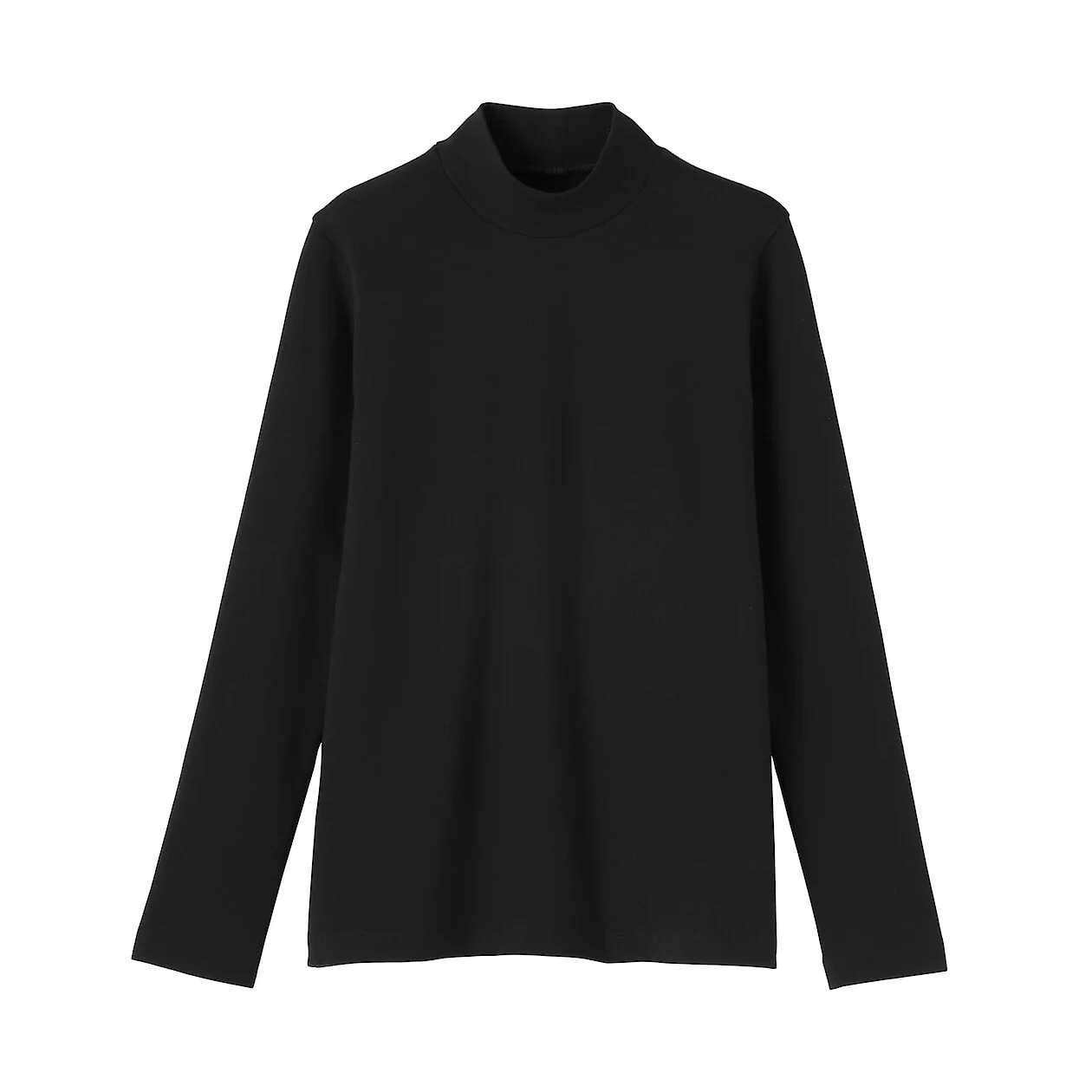 Brushed Ribbed High Neck Long-Sleeve T-Shirt - Image 30