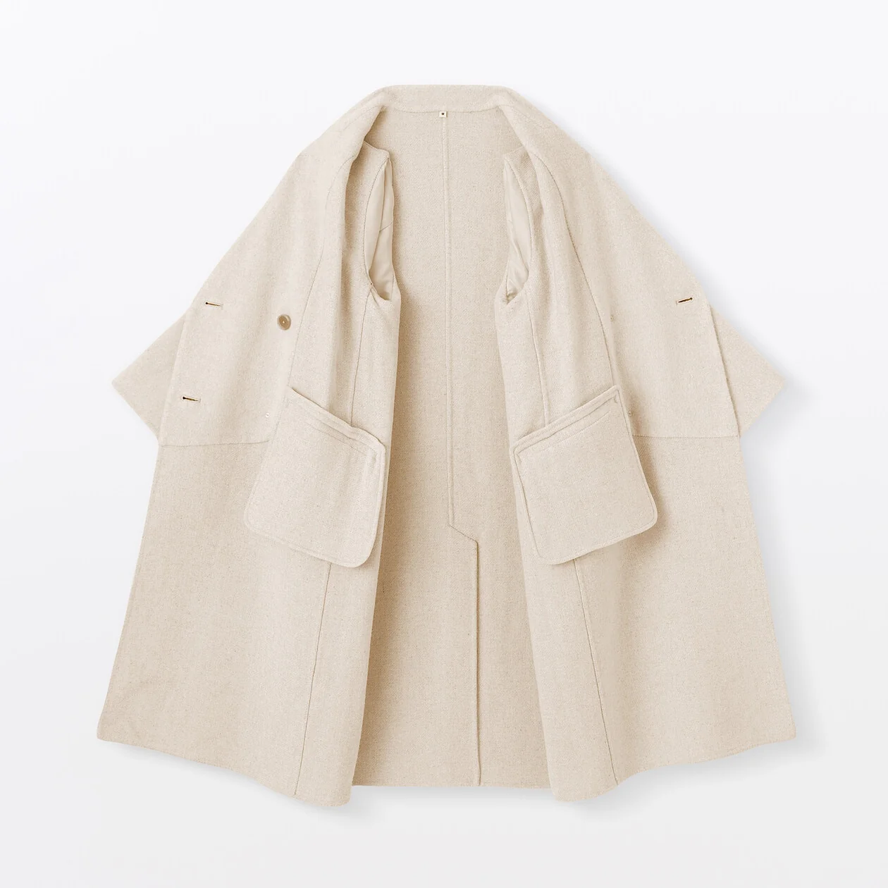 Cashmere Blended Double Breasted Coat - Image 19