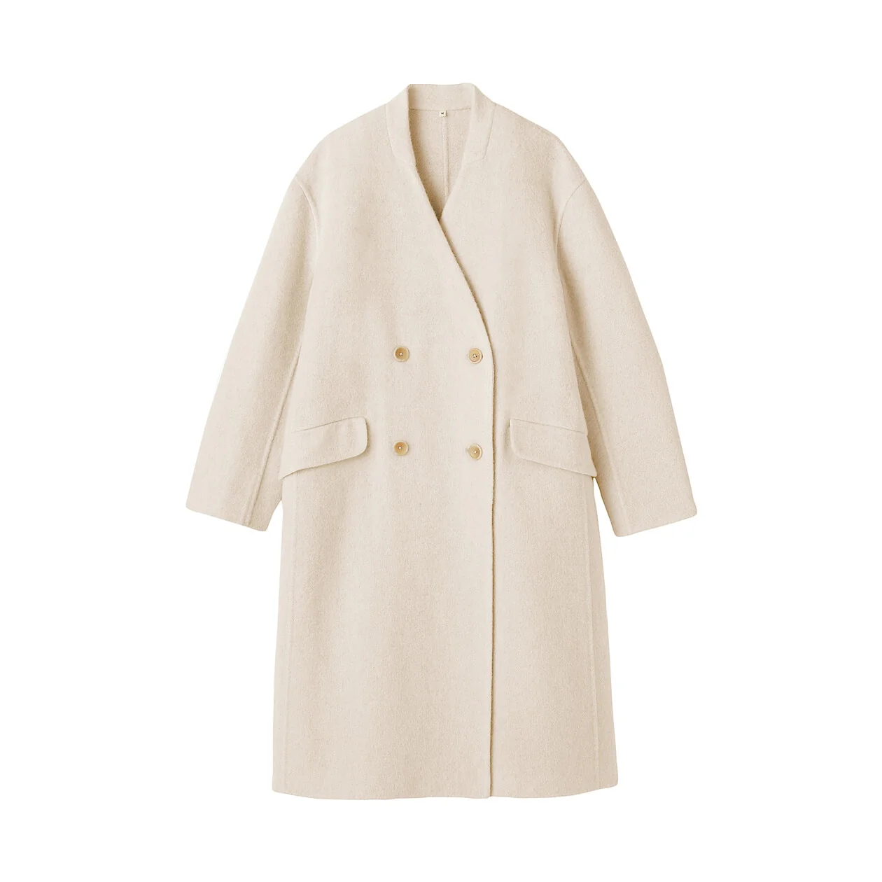 Cashmere Blended Double Breasted Coat - Image 20