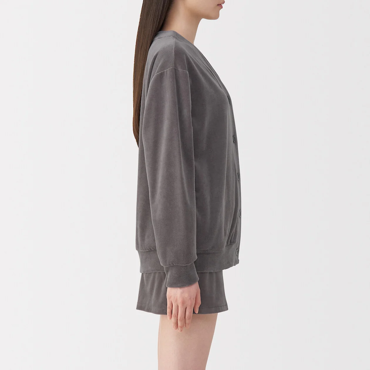 Cotton Velour Cardigan - Image 3