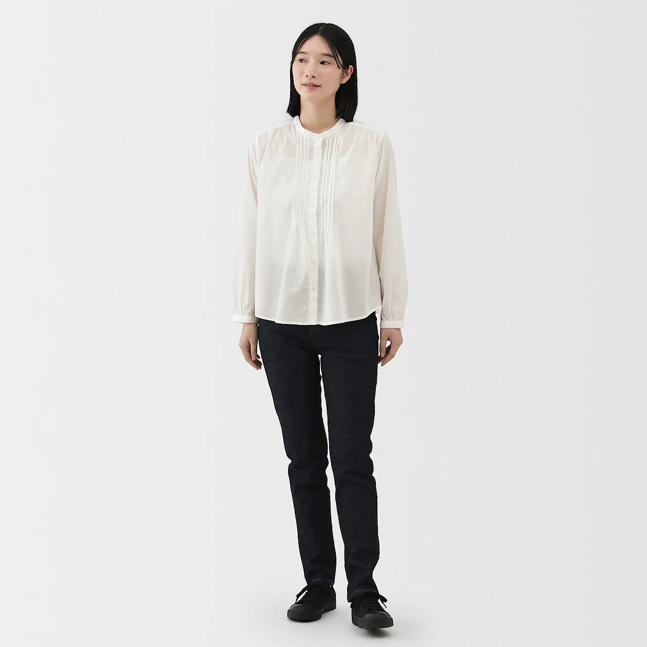 Cotton Voile Long Sleeve Blouse - Image 10