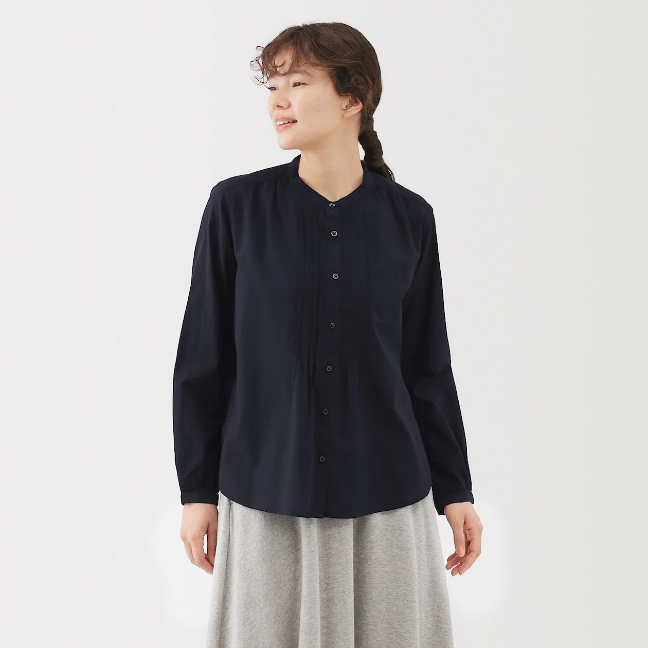 Cotton Voile Long Sleeve Blouse - Image 14