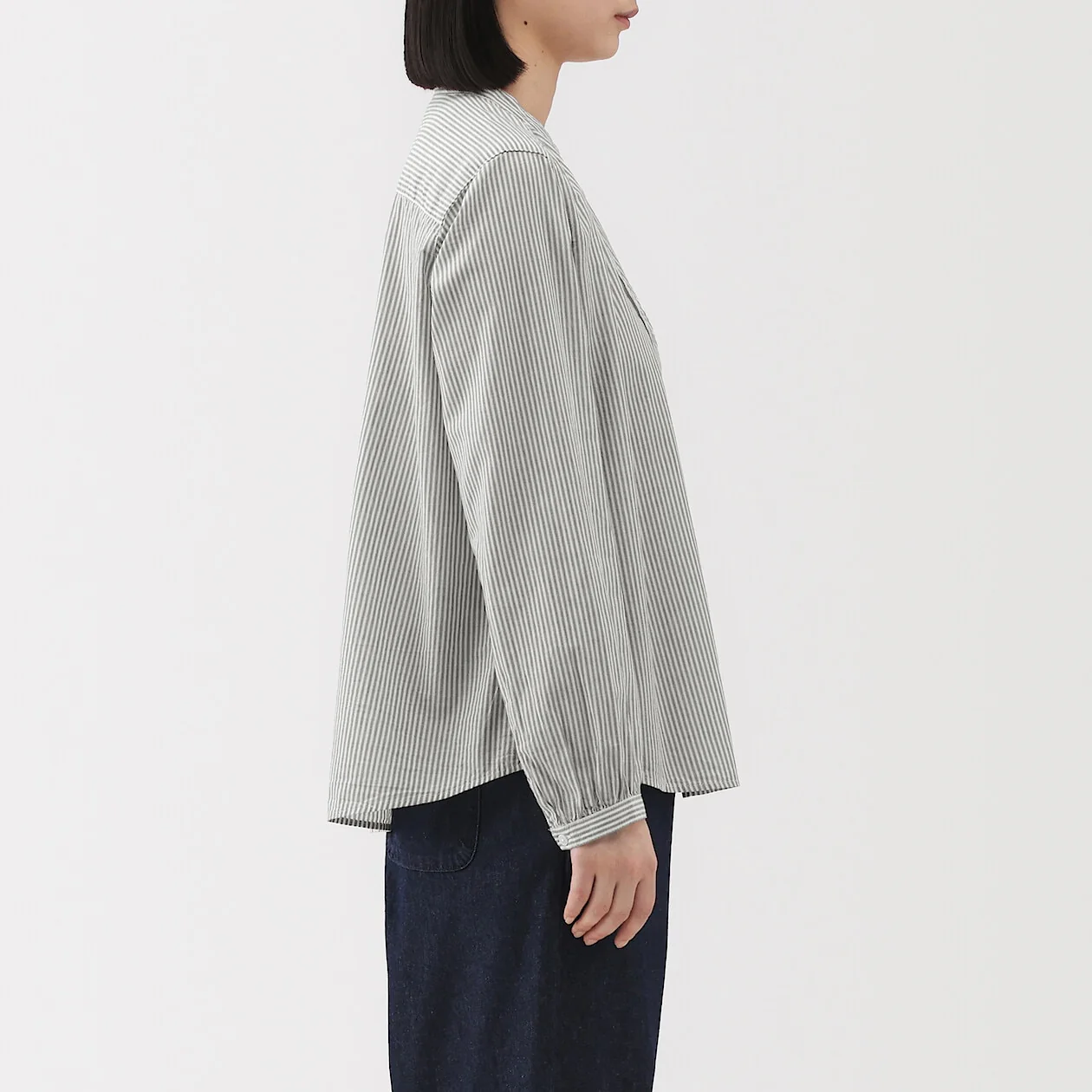 Cotton Voile Long Sleeve Blouse - Image 3