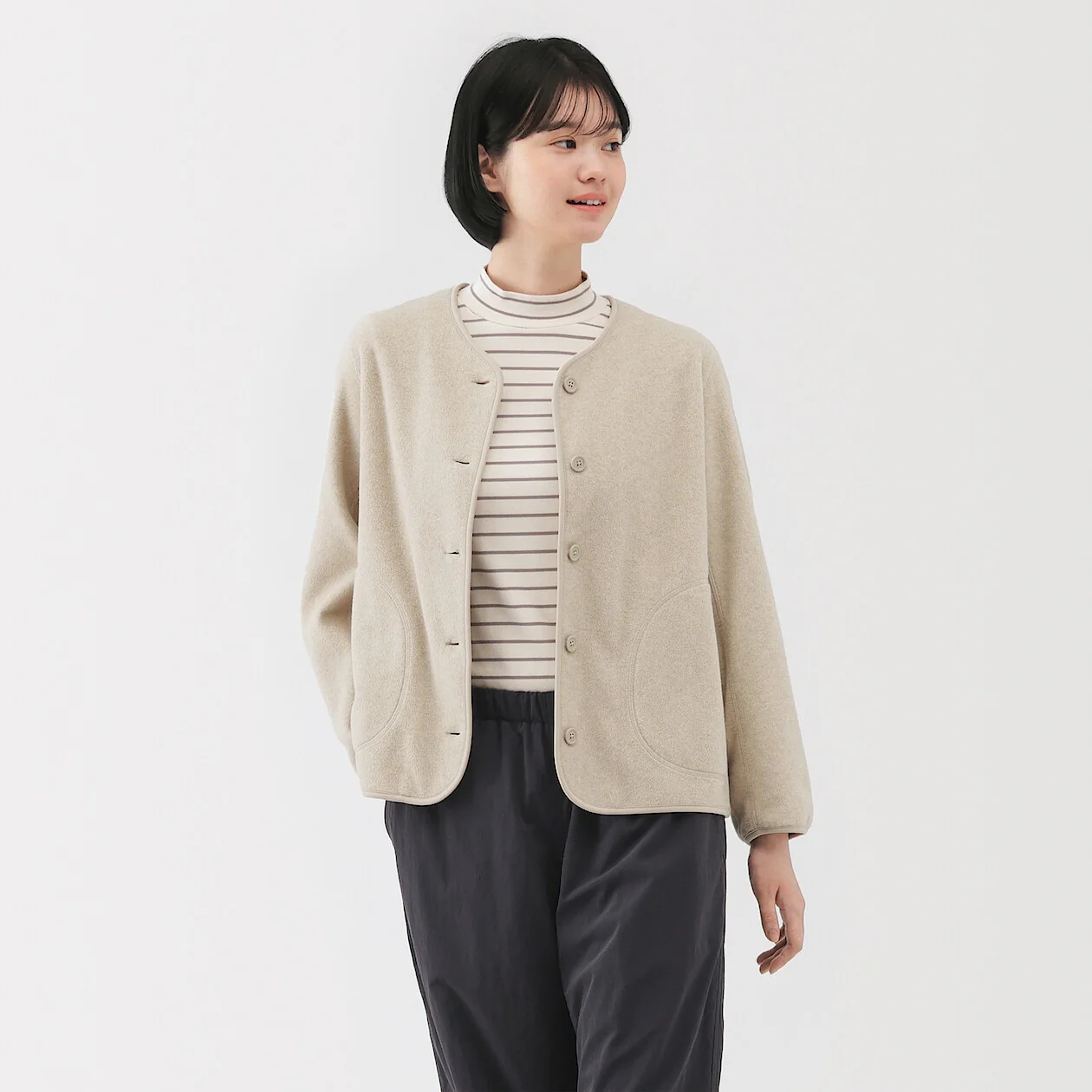 Easy Recycled Fleece Cardigan - Image 10