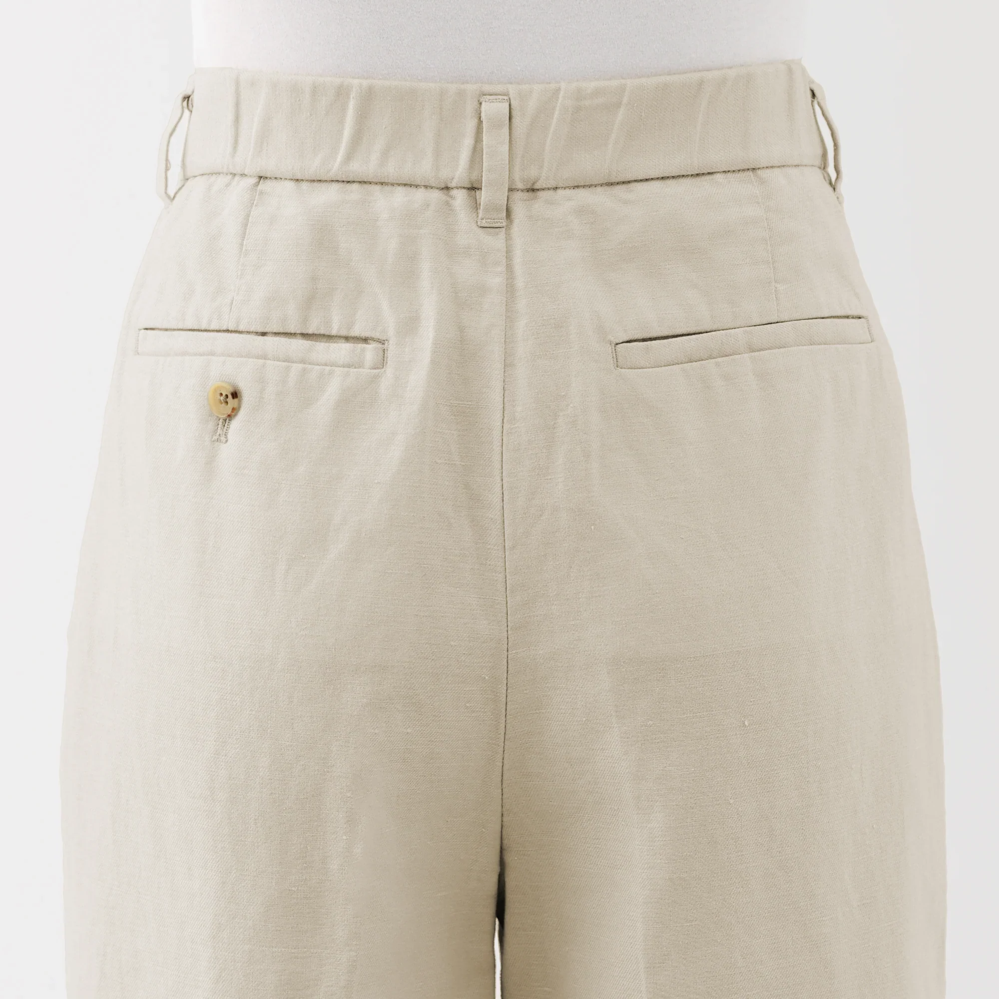 Hemp Blend Twill Darted Wide Pants - Image 15