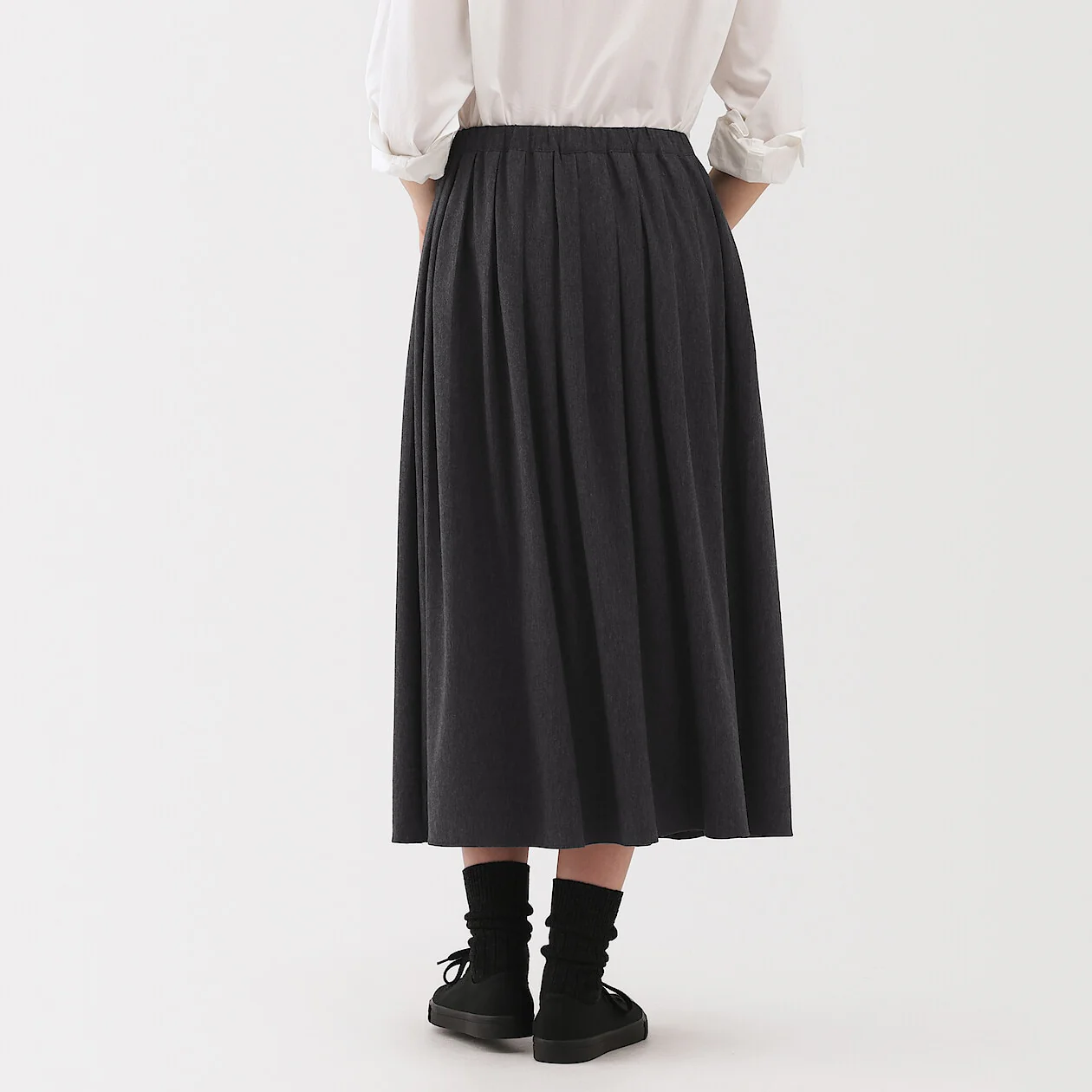 Jersey Pleated Skirt - Image 16