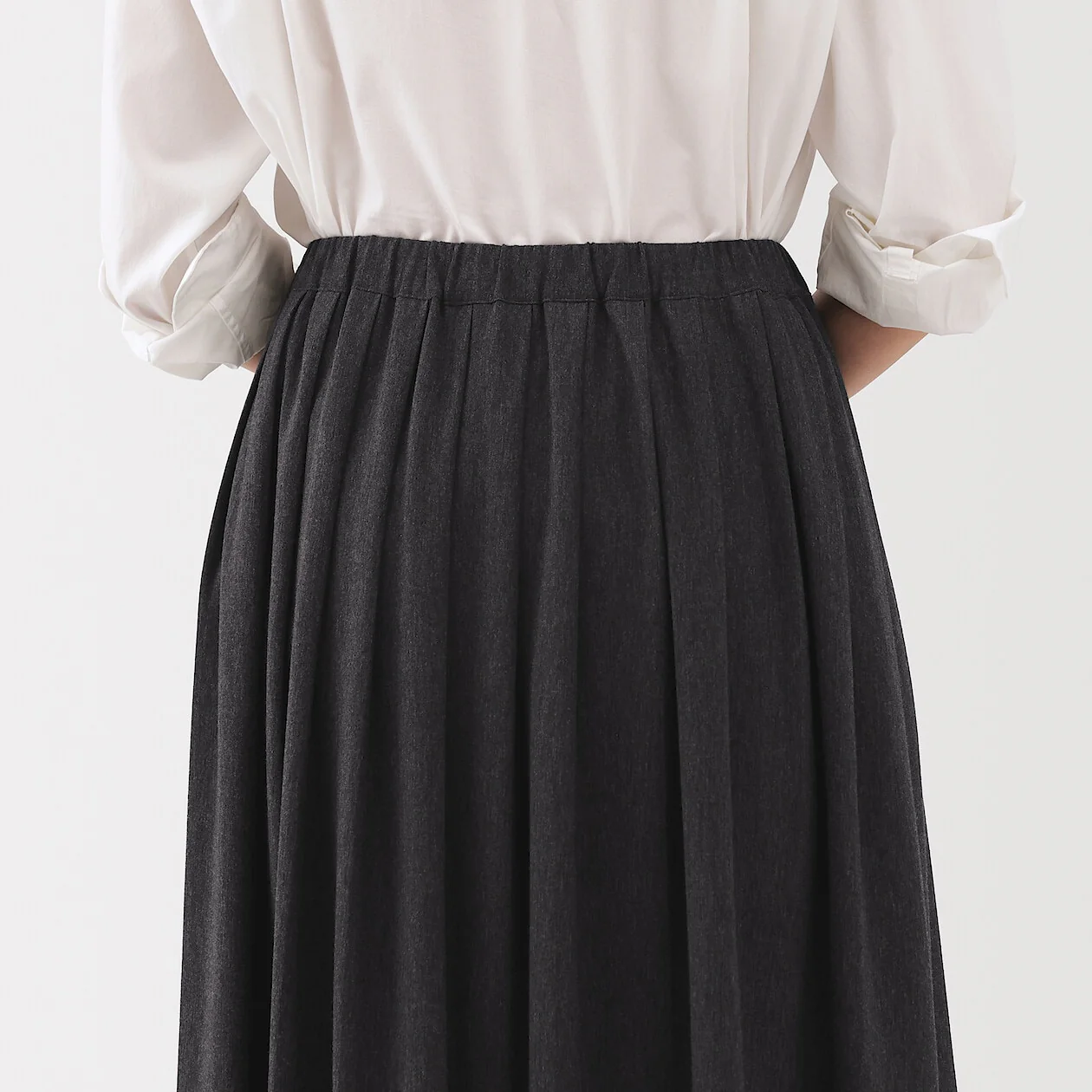 Jersey Pleated Skirt - Image 18