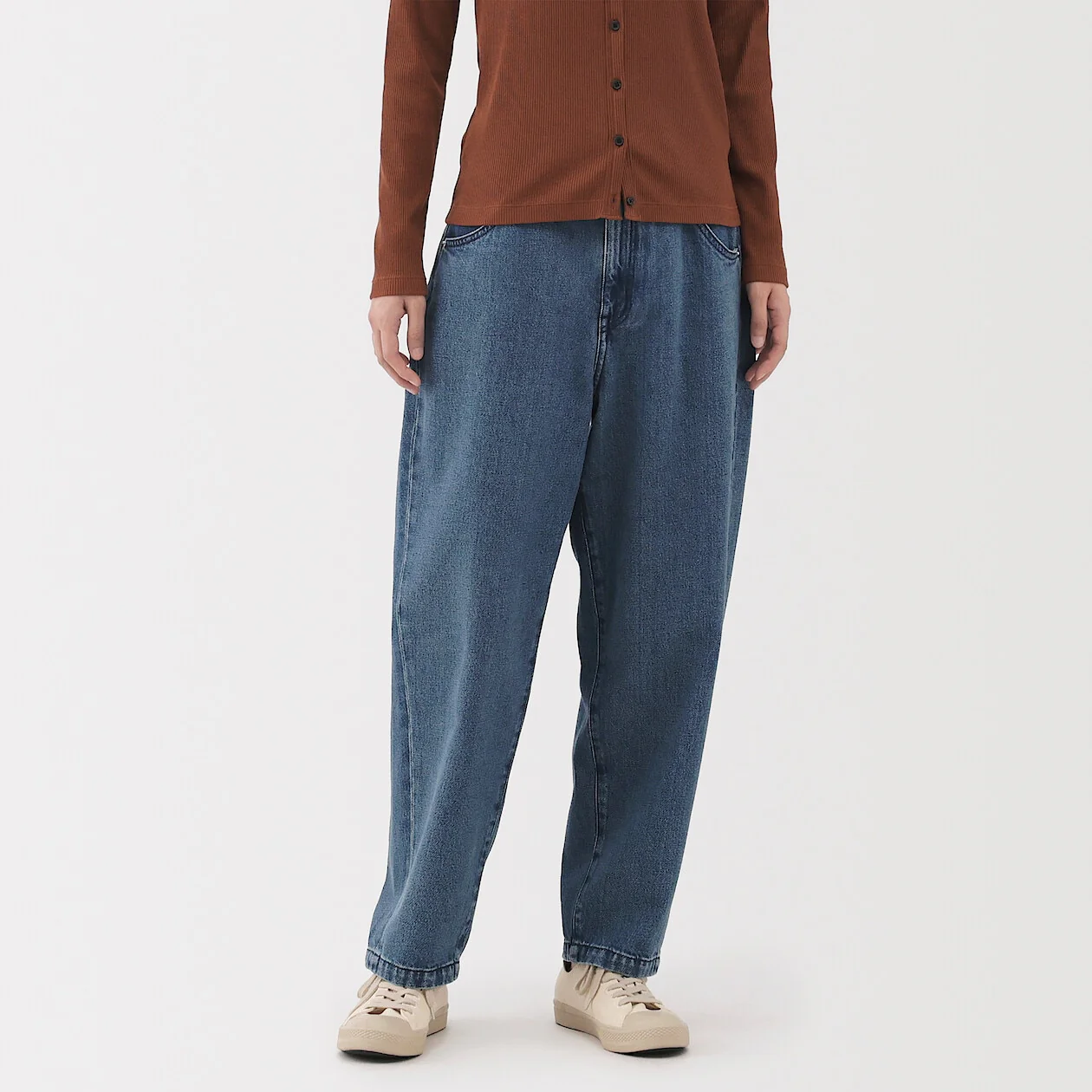 Kapok Blend Denim Barrel Pants - Image 10