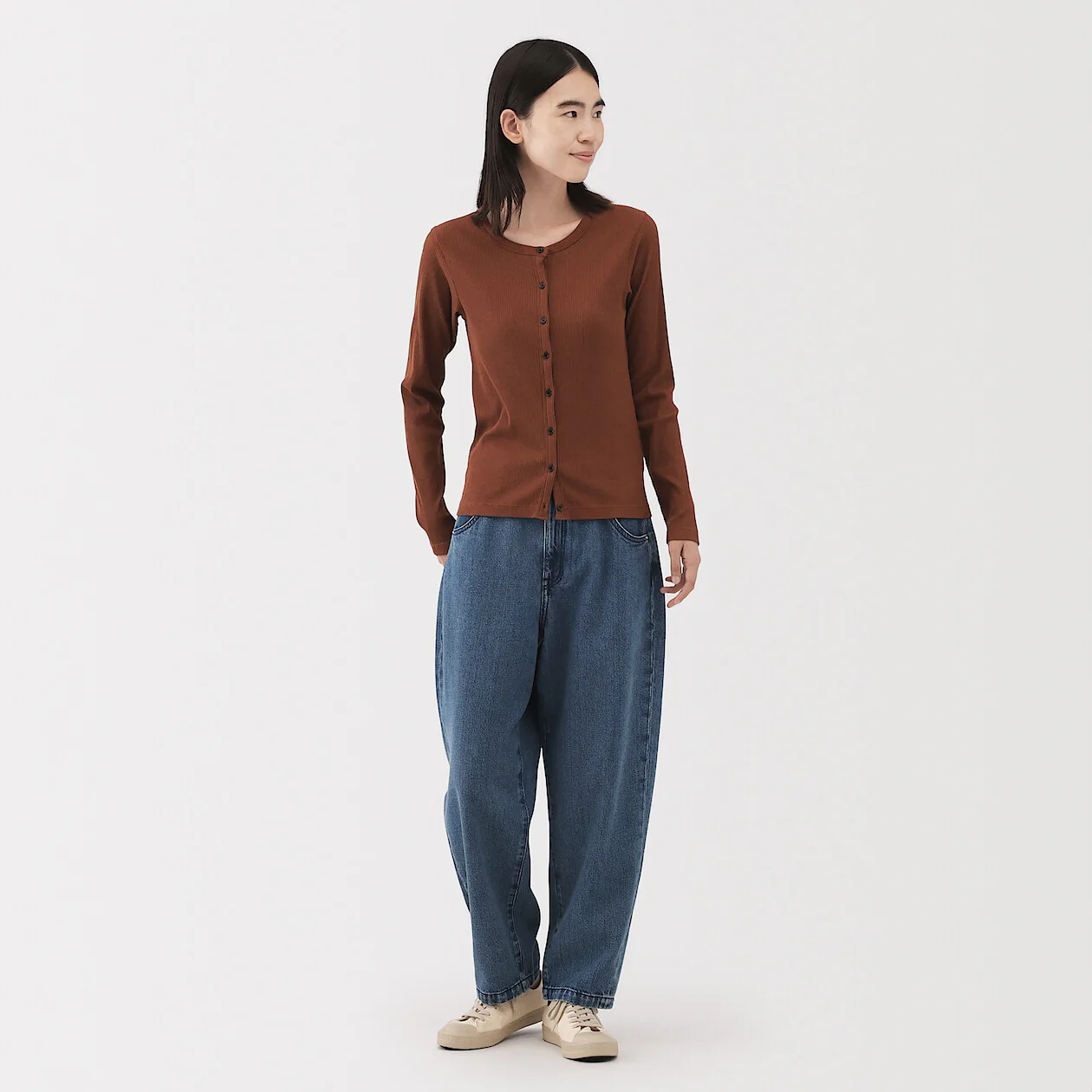 Kapok Blend Denim Barrel Pants - Image 12