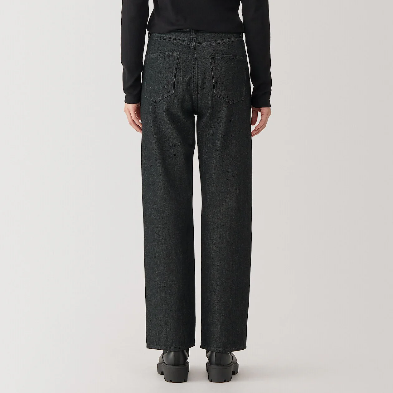 Kapok Blend Denim Straight Pants - Image 12